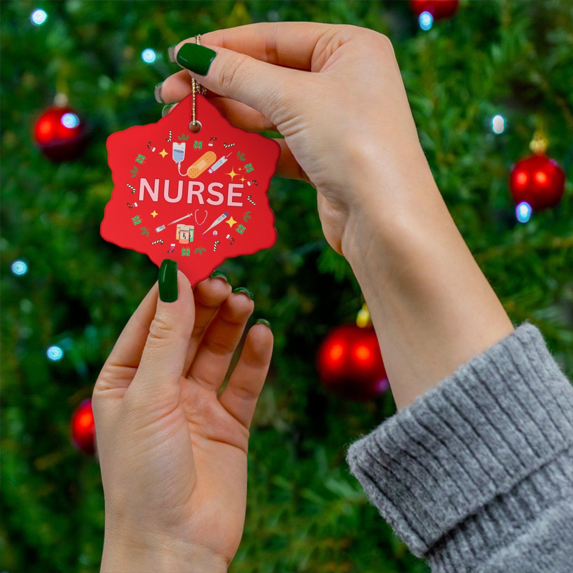 Nurse Christmas Ornament Nurse Ornament Nurse Christmas Tree Ornament Nurse Care Ornament Nurses Ornament Occupation Job - Giftsmojo