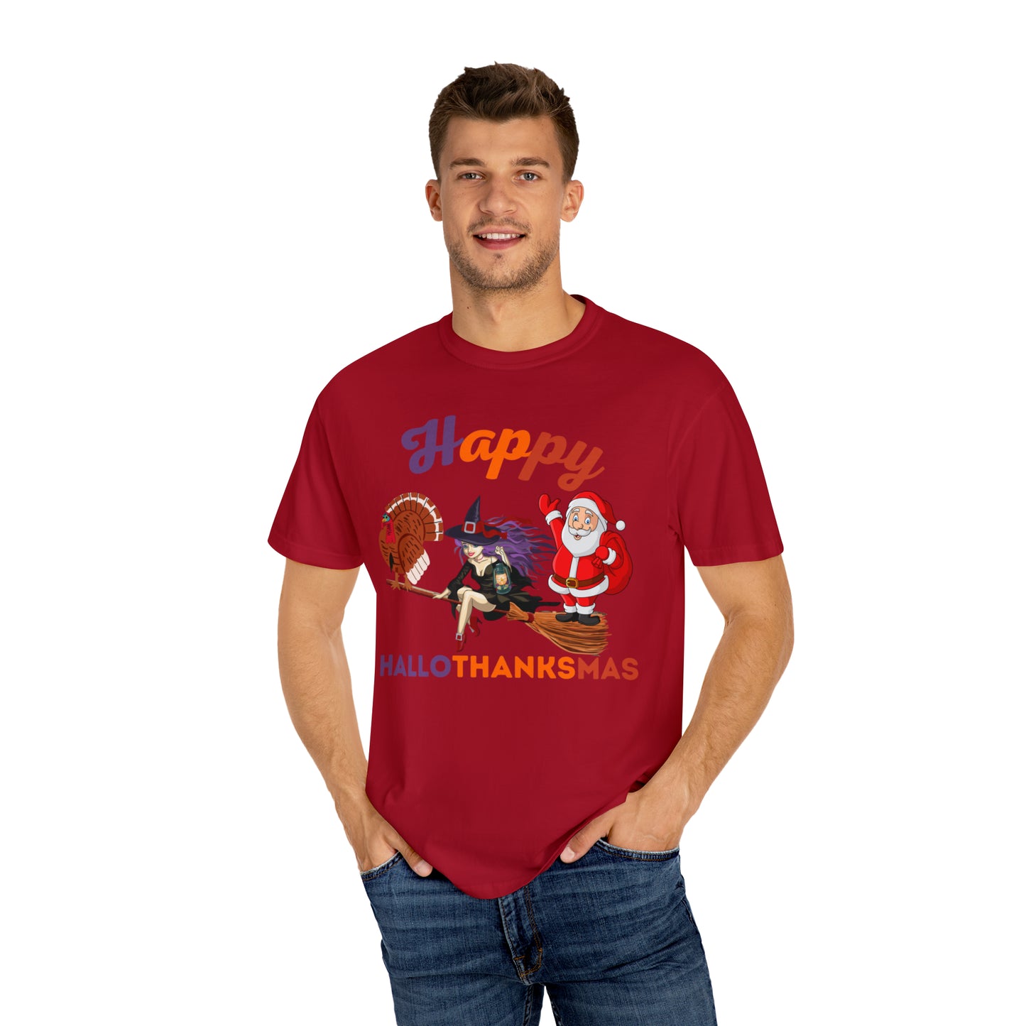 Happy HALLOTHANKSMAS Gift for Fall Halloween Thanksgiving Christmas Gift