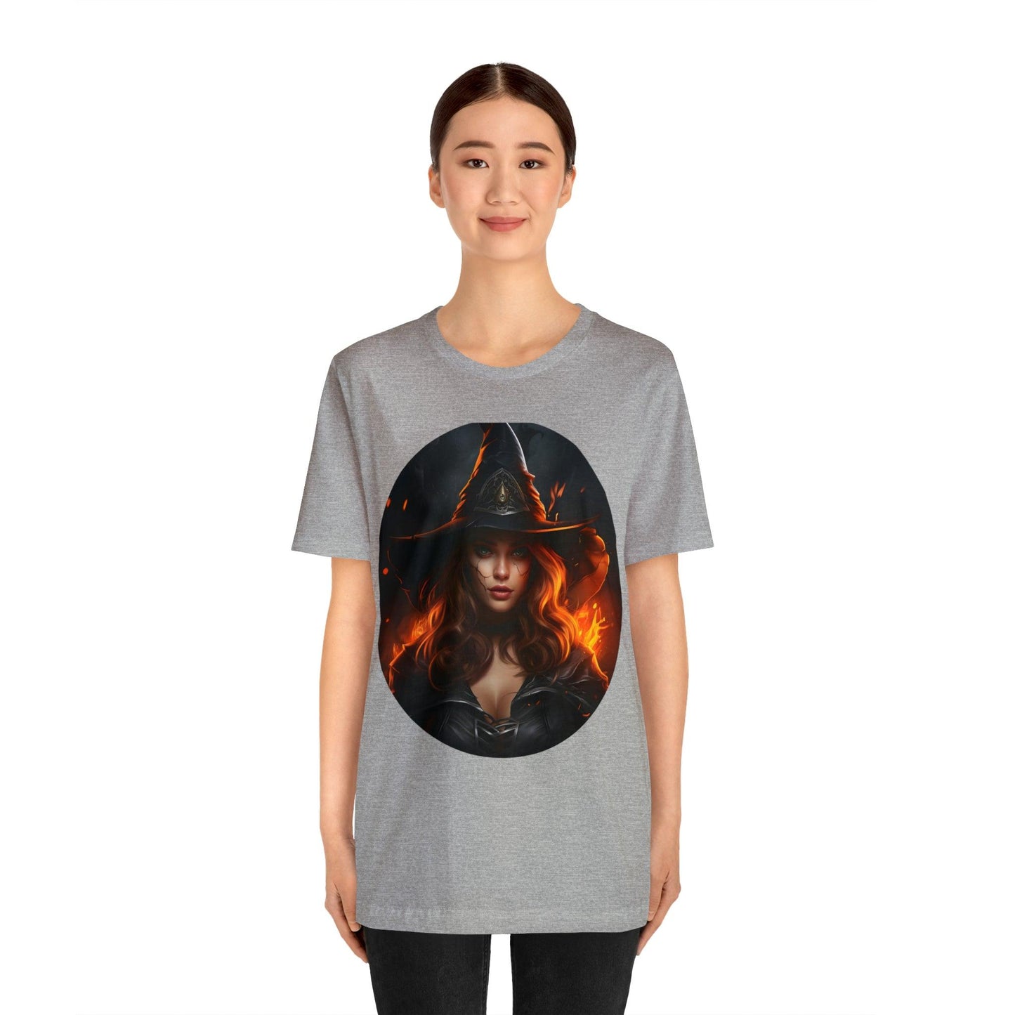 Spooky Witch Costume Spooky Season Vintage Halloween Shirt Moon Goddess Witch Shirt Halloween Costume Witch Shirt Women Halloween Party Tee - Giftsmojo