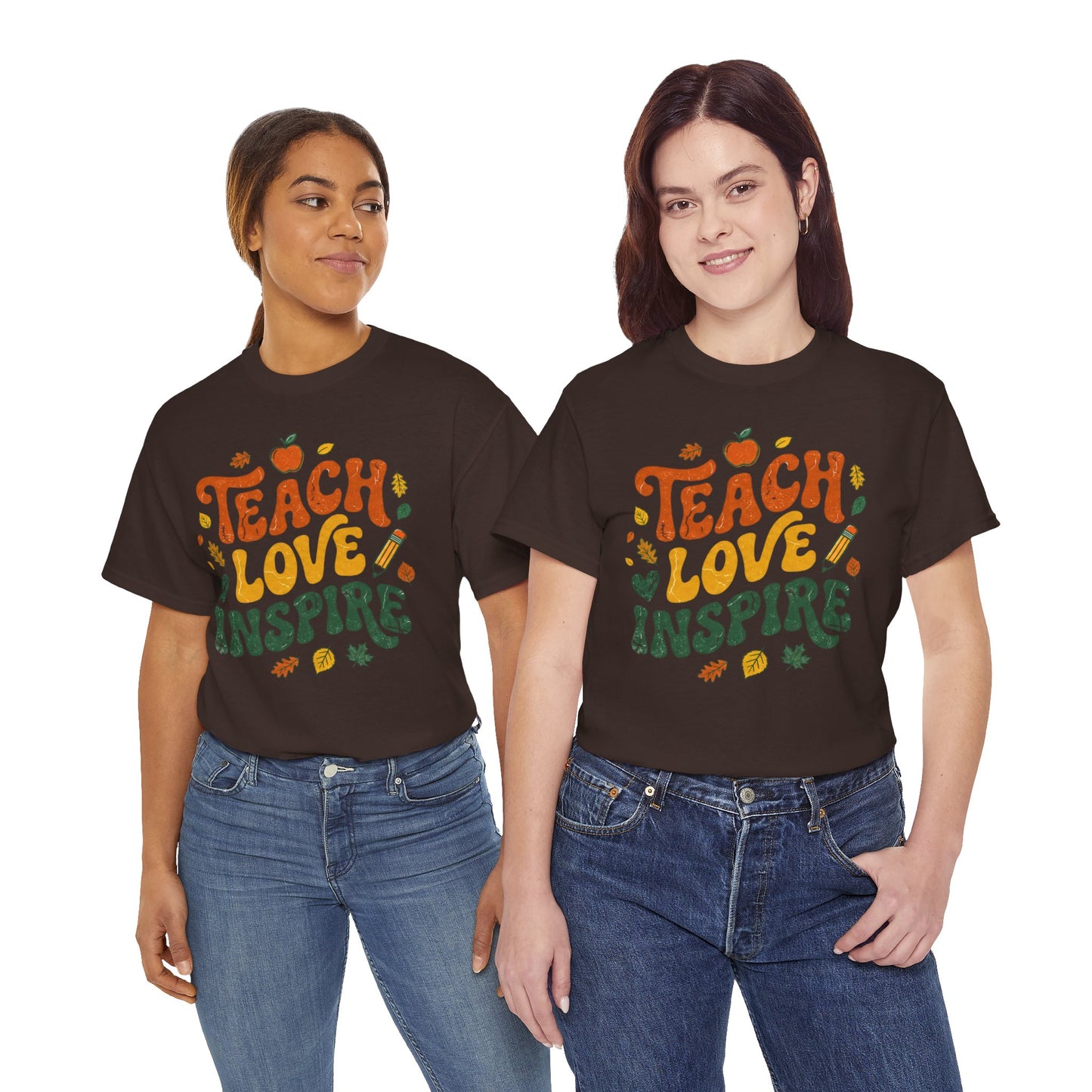 Teach Love Inspire T-Shirt — Fall Teacher Appreciation Tee