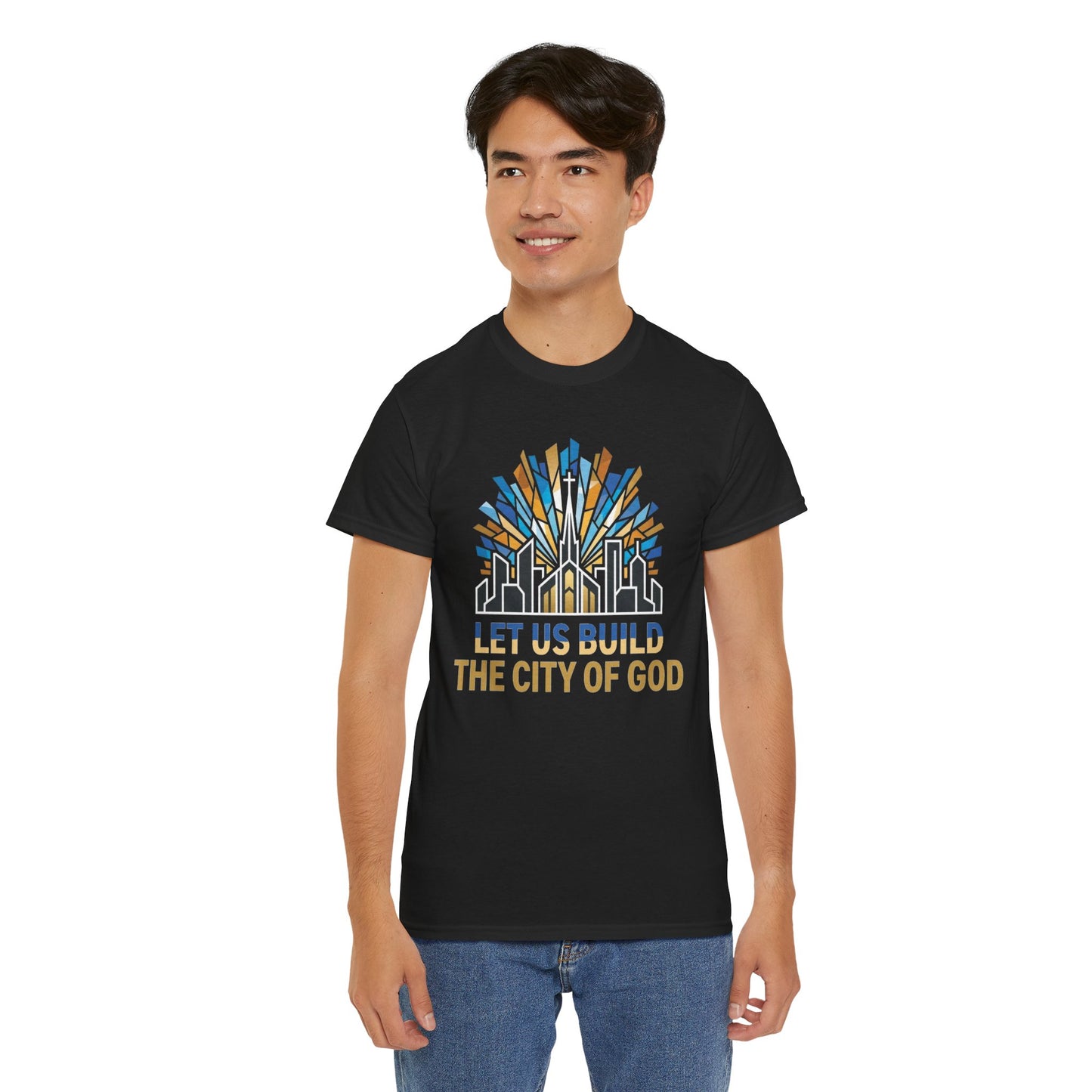 Let Us Build The City of God T-Shirt — Christian Faith Urban Church Tee