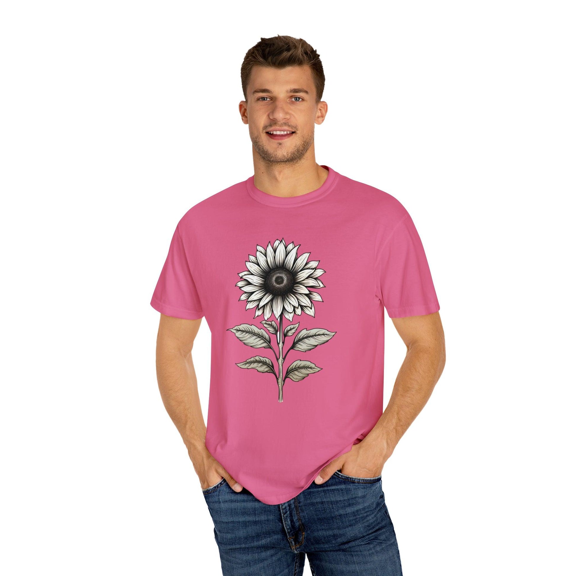 Sunflower Shirt Flower Shirt Aesthetic, Floral Graphic Tee Floral Shirt Flower T-shirt, Gift For Her Women Wildflower Shirt - Giftsmojo