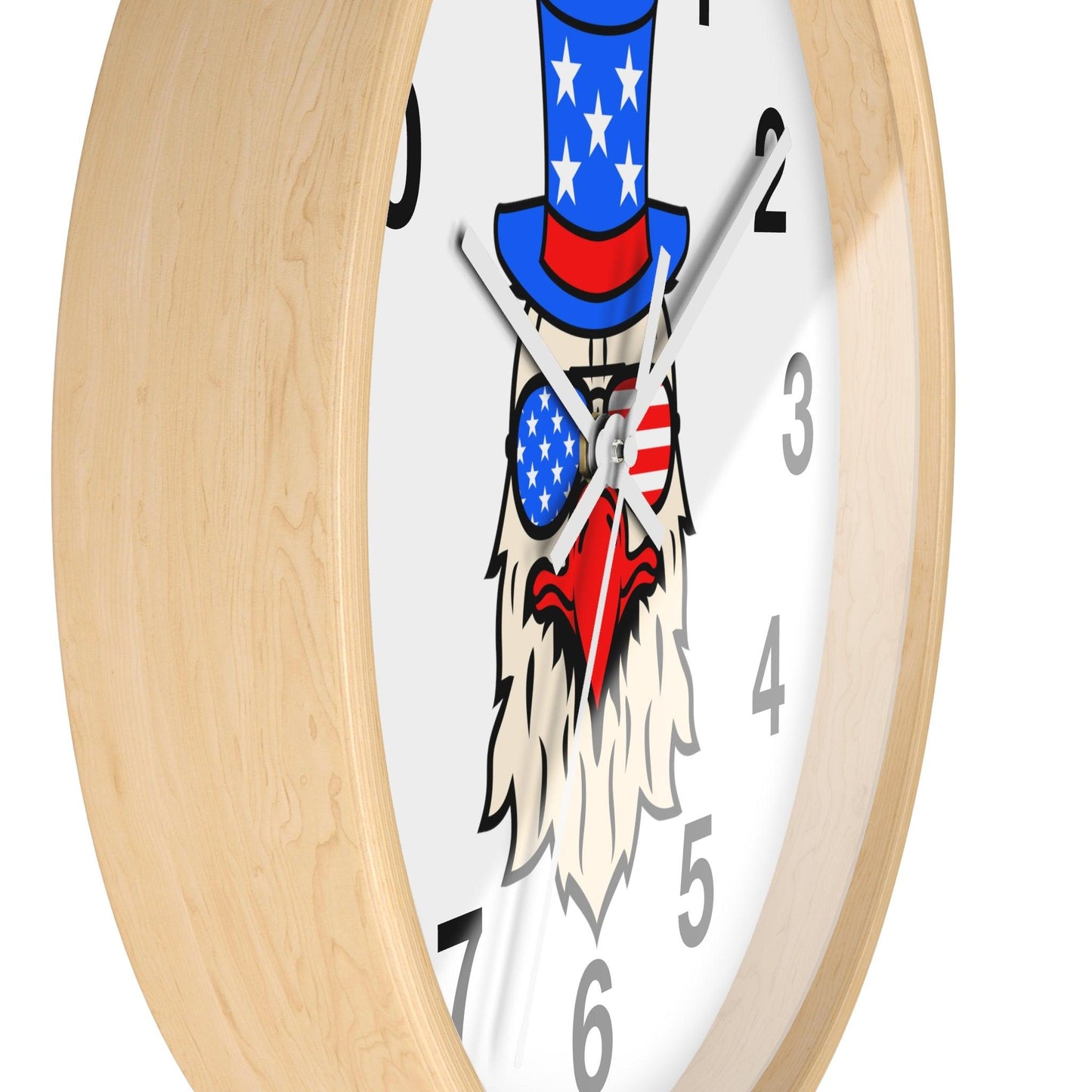 Funny USA Flag Wall Clock, Home decor gift, House Warming gift, New Home Gift, Patriotic gift