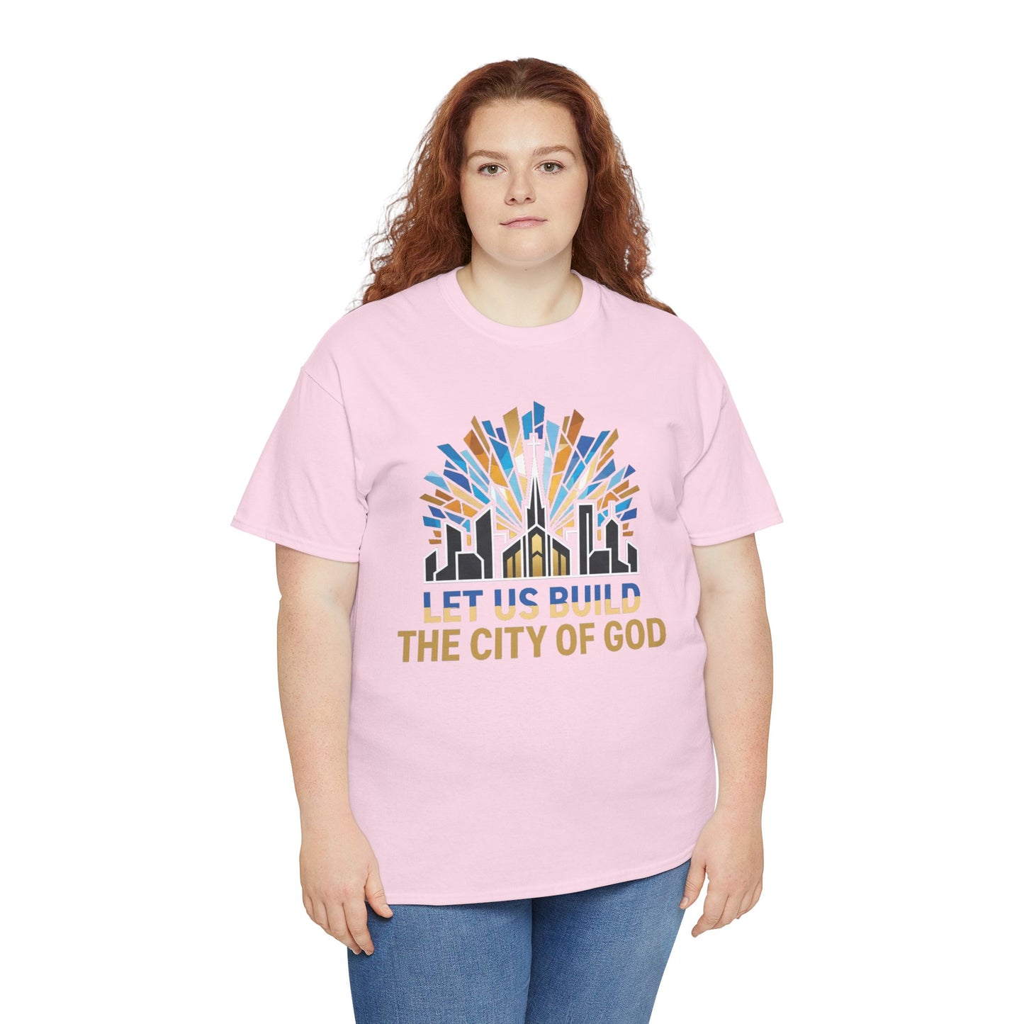 Let Us Build The City of God T-Shirt — Christian Faith Urban Church Tee