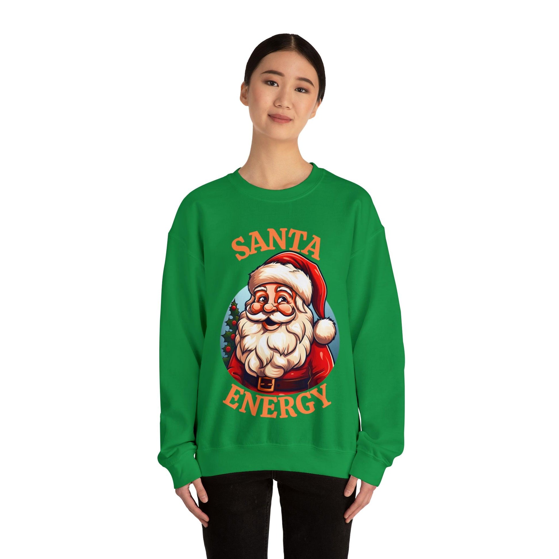 Christmas Santa Sweatshirt Santa Sweater Christmas Sweater Christmas Shirt Santa Claus Shirt Saint Nick - Giftsmojo