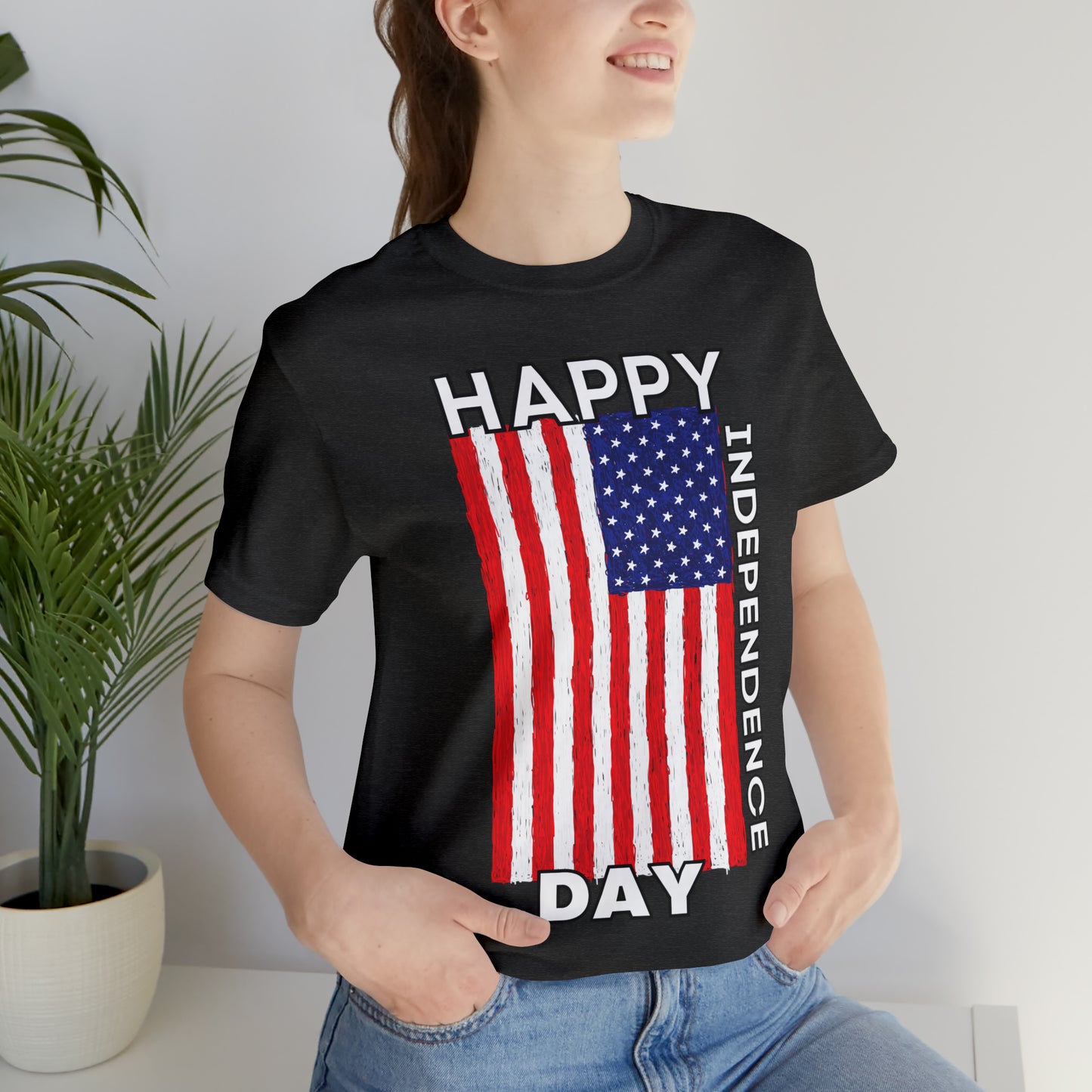 Show Your Patriotism with USA Flag Shirts: Independence Day, Fireworks, Freedom - Perfect for Women and Men on 4th of July