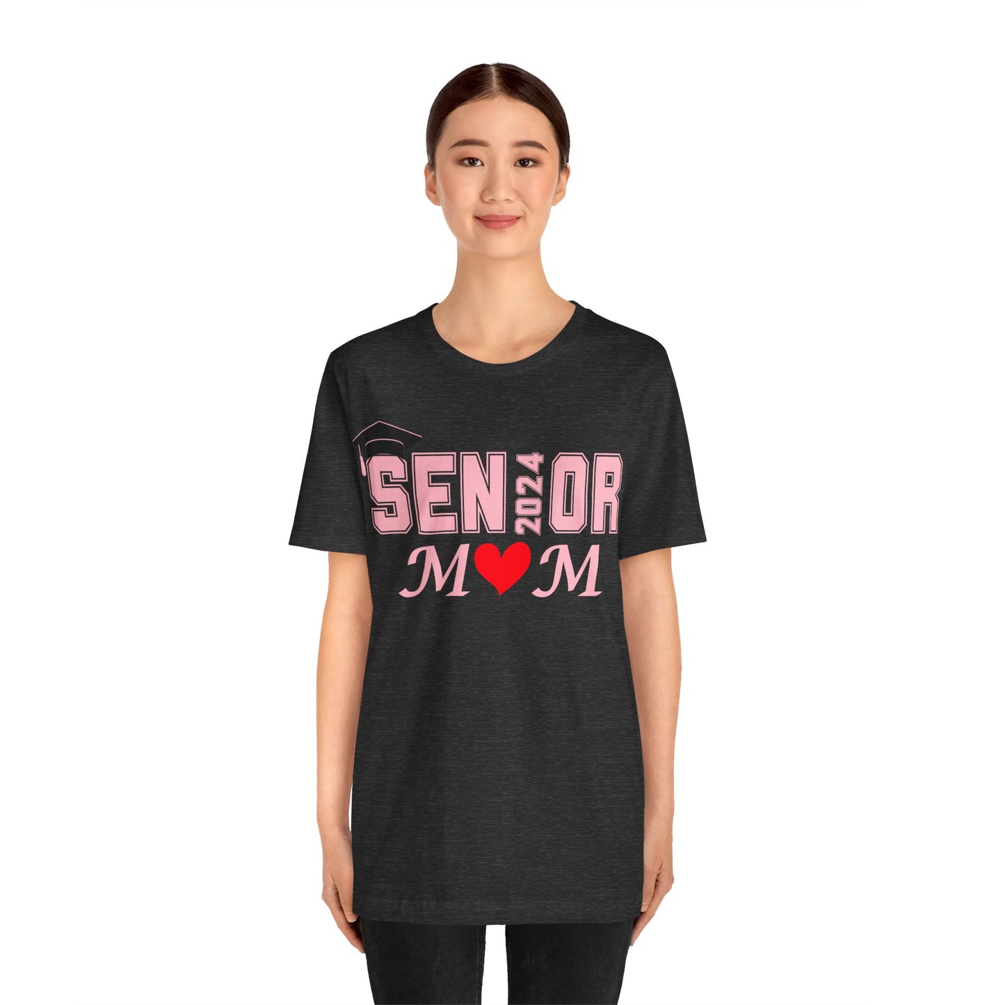 Senior Mom Class of 2024 T-Shirt Pink - Proud Senior Mom Shirt Graduation