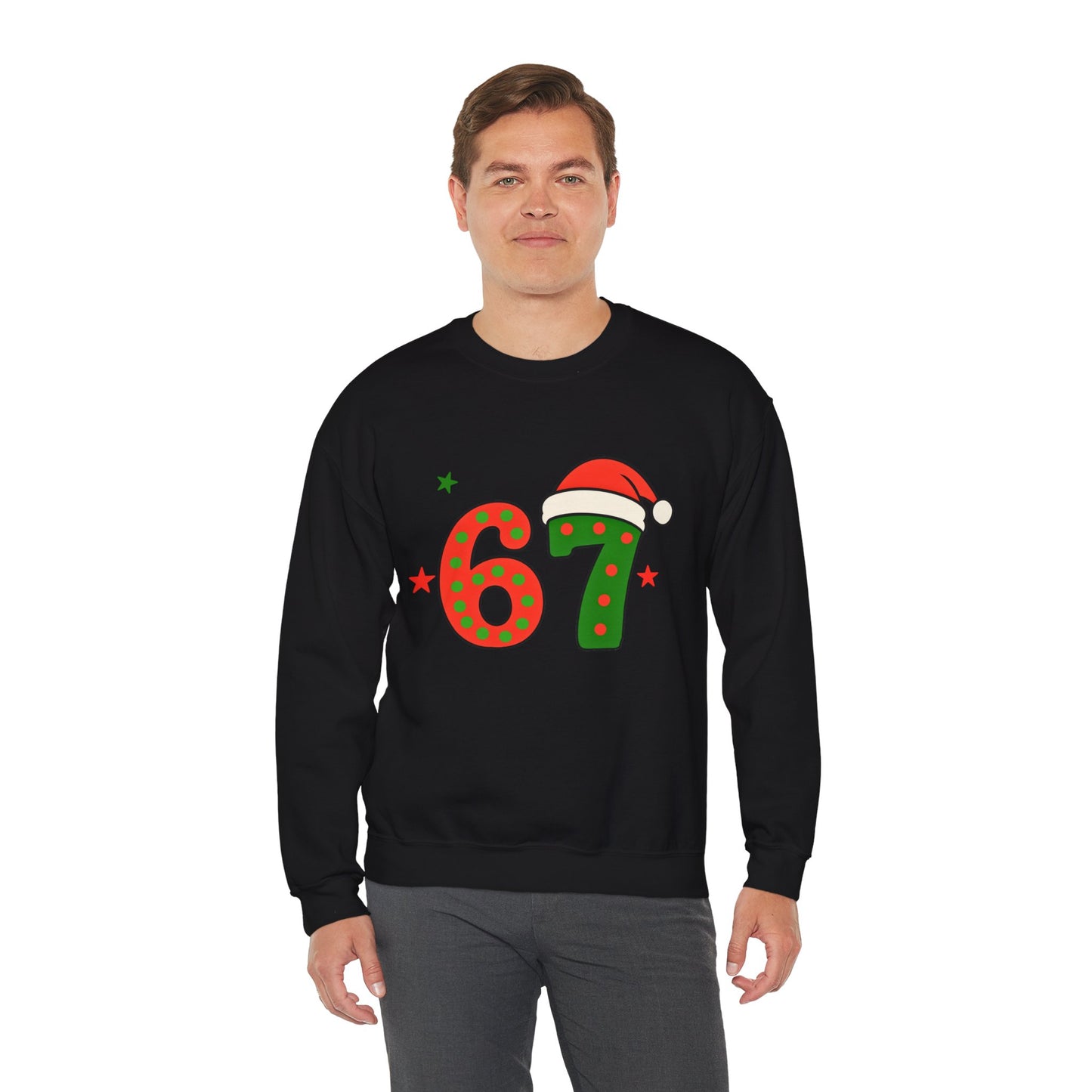 Funny Six Seven Santa Hat Sweatshirt