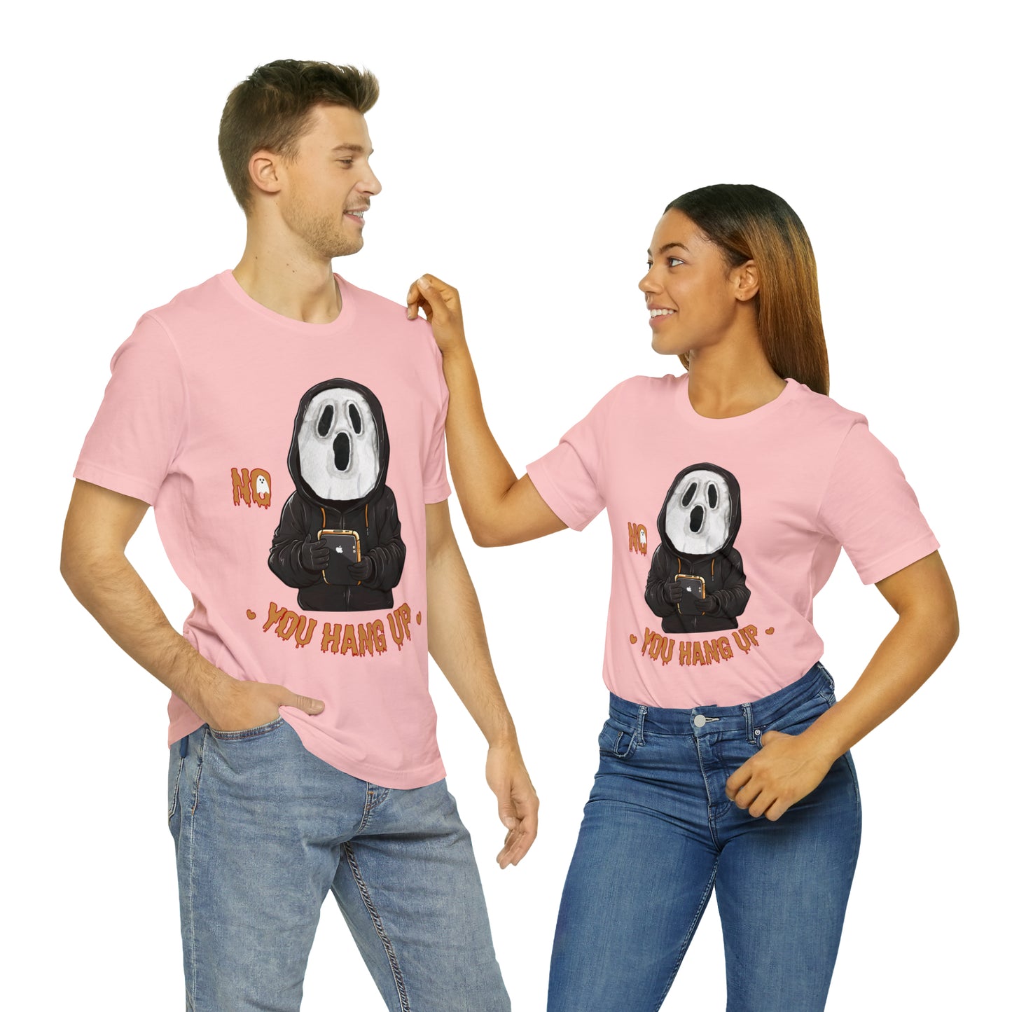 Elevate Your Halloween Style with the Playful 'No You Hang Up' Shirt Spooky shirt