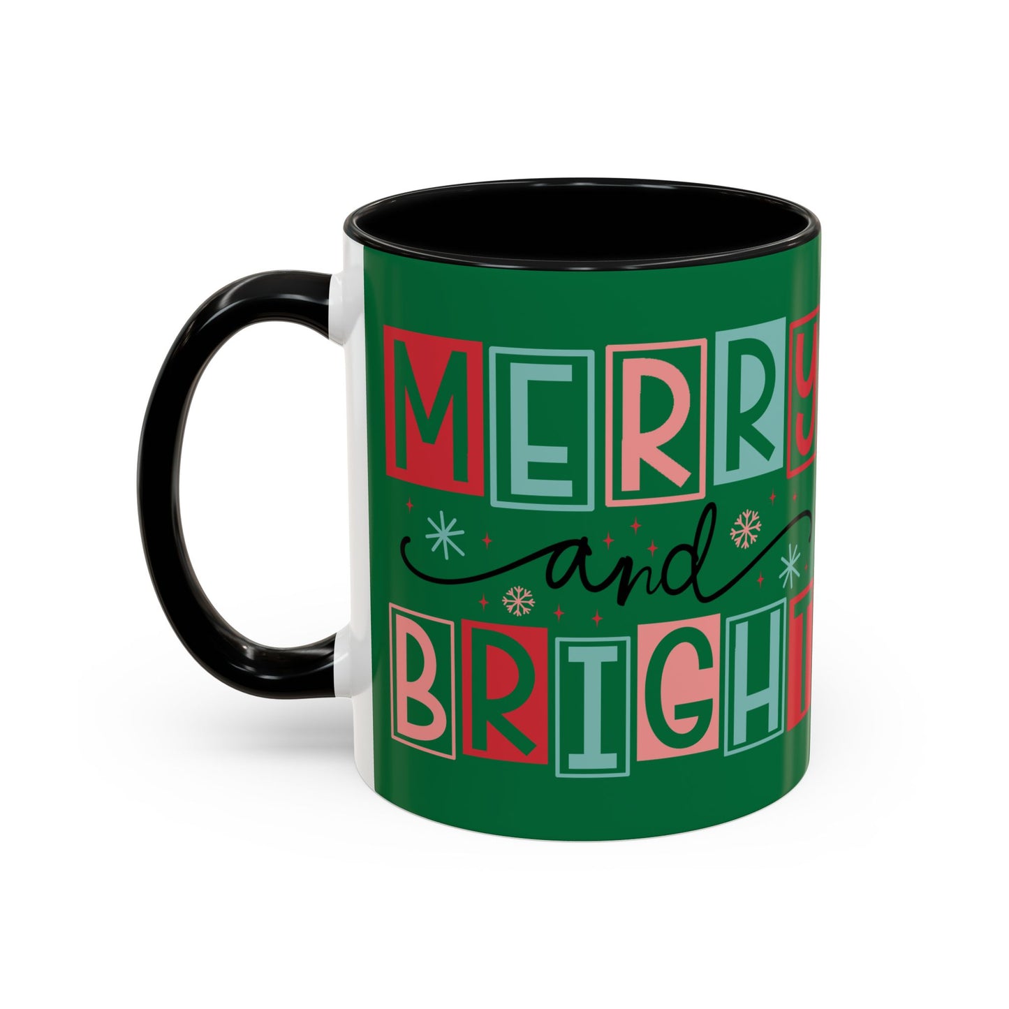 Mug - Merry and Bright Accent Coffee Mug (11oz Mug and 15oz Mug)