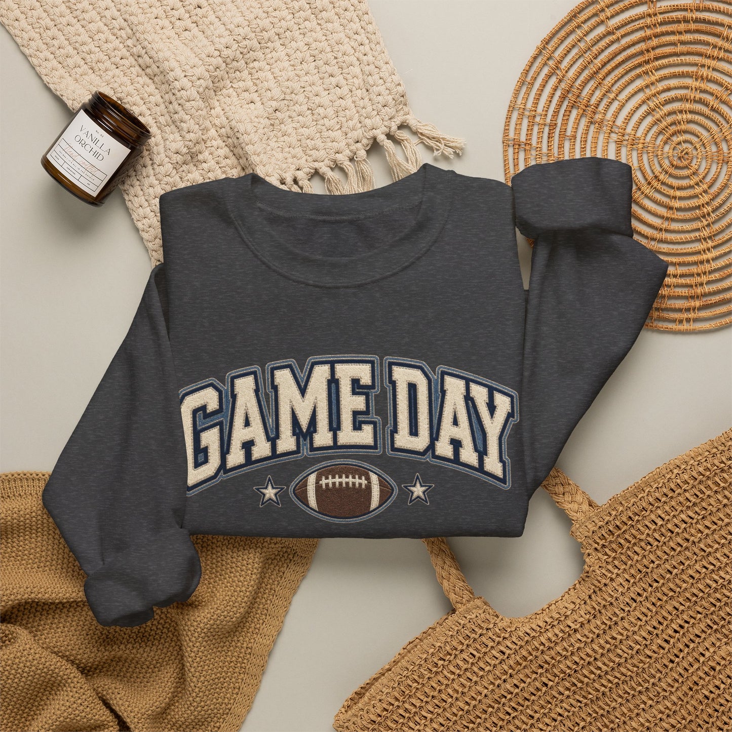 Game Day Crewneck Sweatshirt – Football Logo