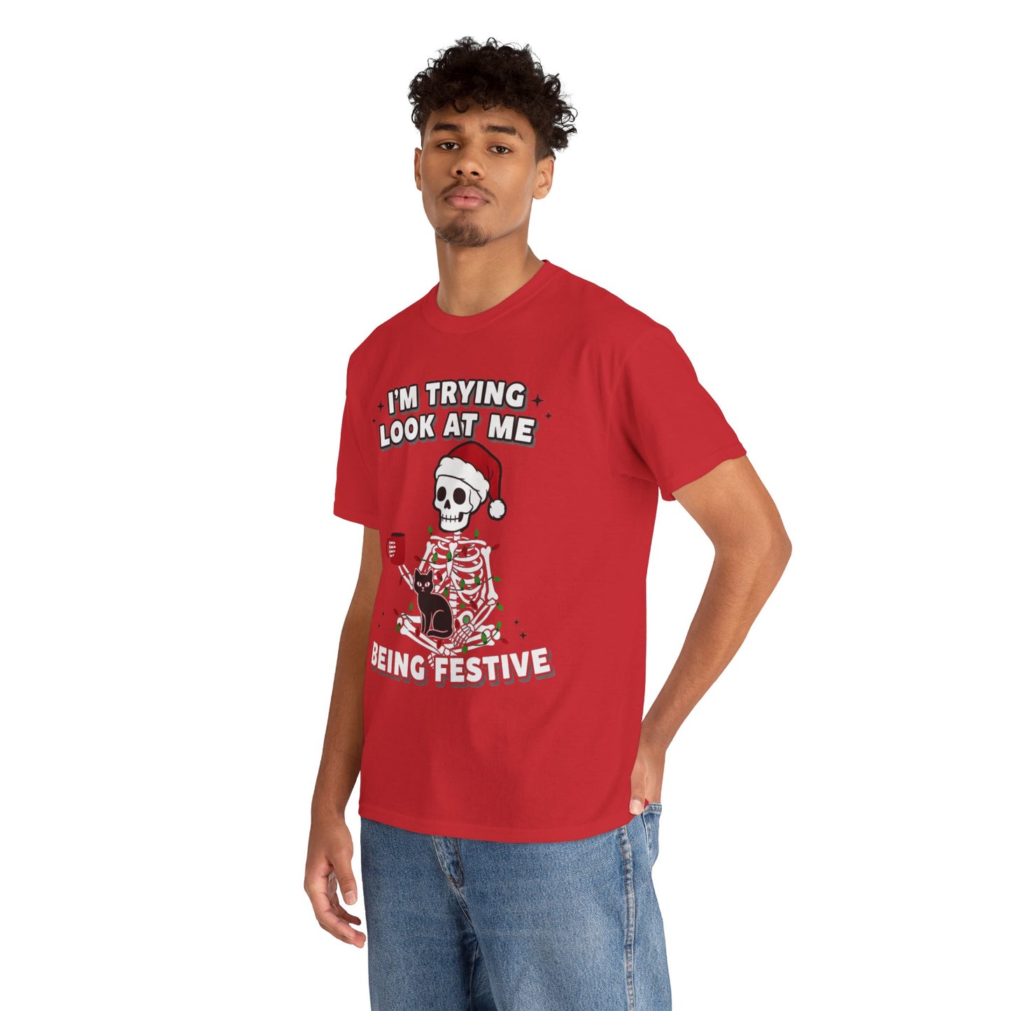 Christmas Skeleton Unisex Tee