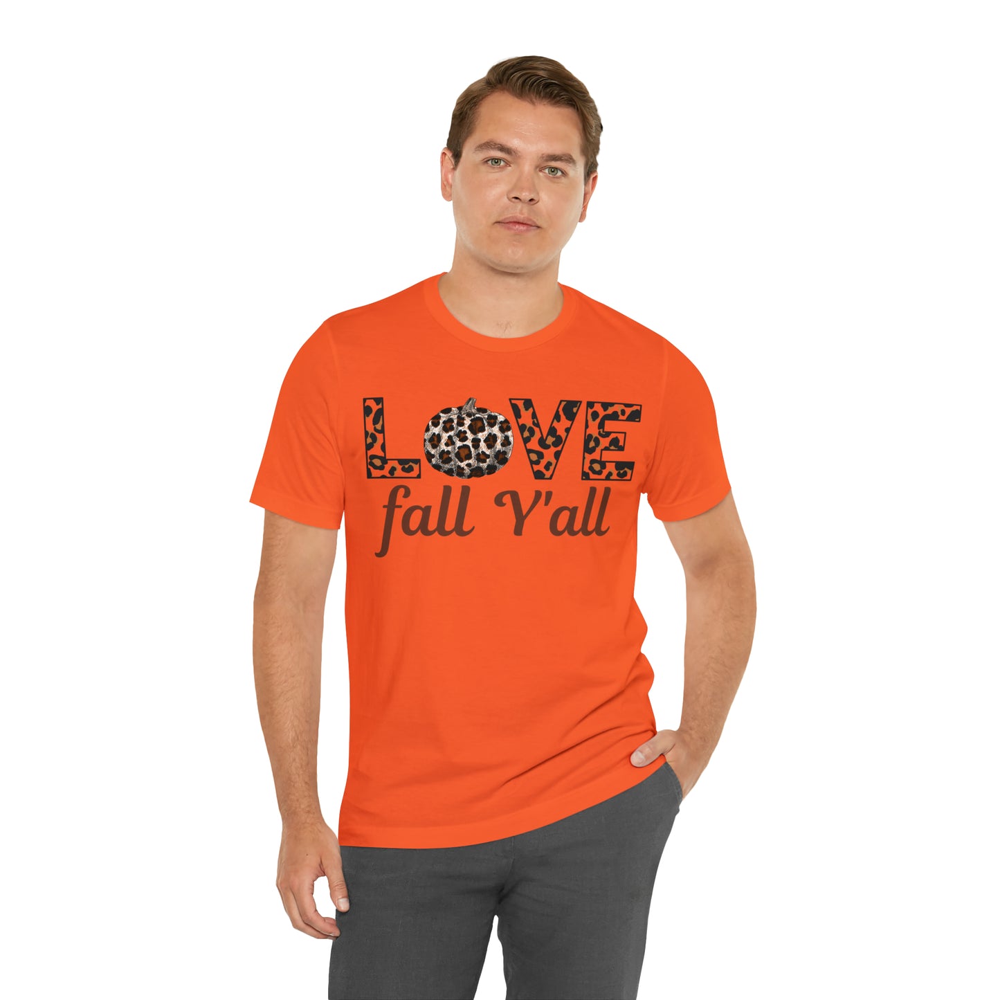 Leopard Print Love Fall Y'all Love Fall shirt Fall lover gift