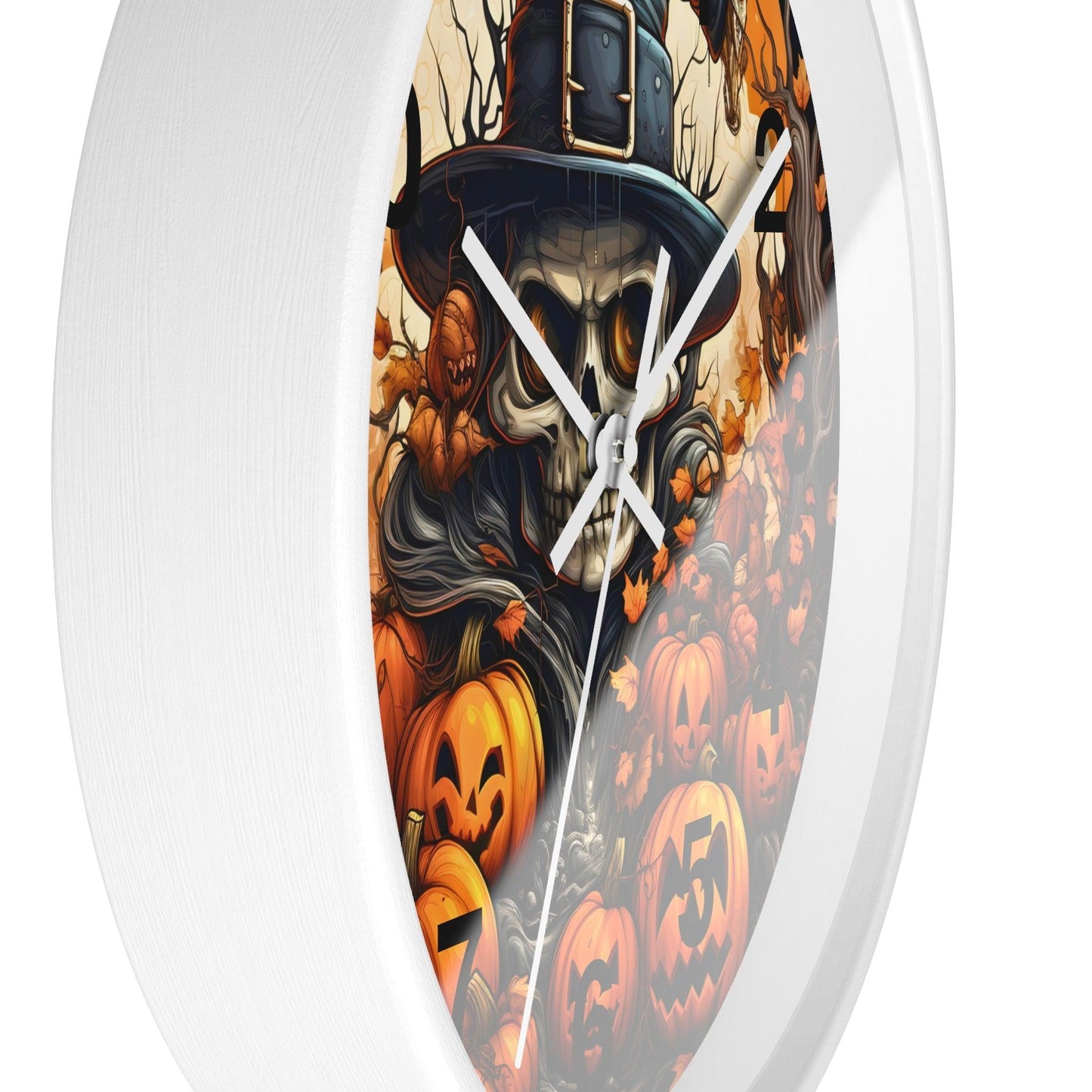 Halloween Ghost Wall Clock Halloween Wall Clocks Home Decor Halloween Clock Fall Clock Halloween Decor - Giftsmojo