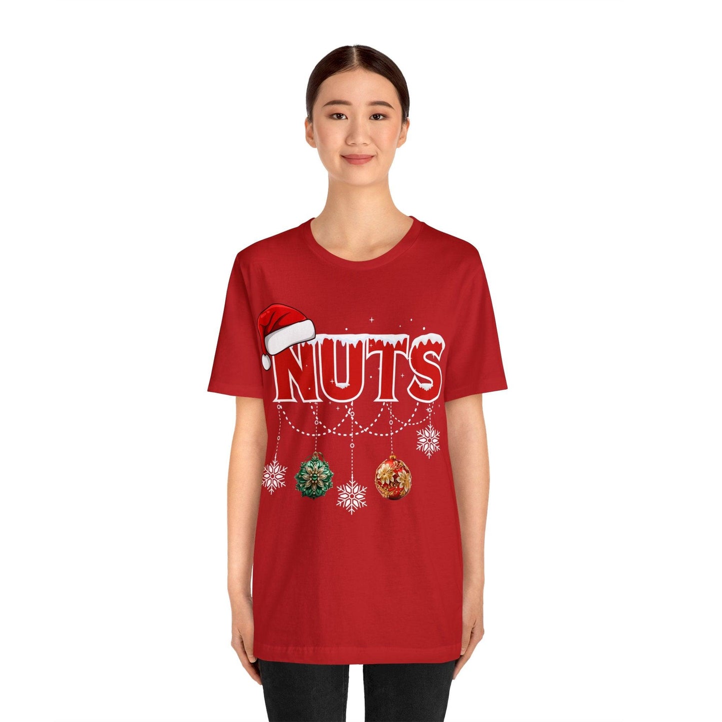 Funny Christmas Matching Shirts Chest Nuts Couples Matching Shirts - Giftsmojo