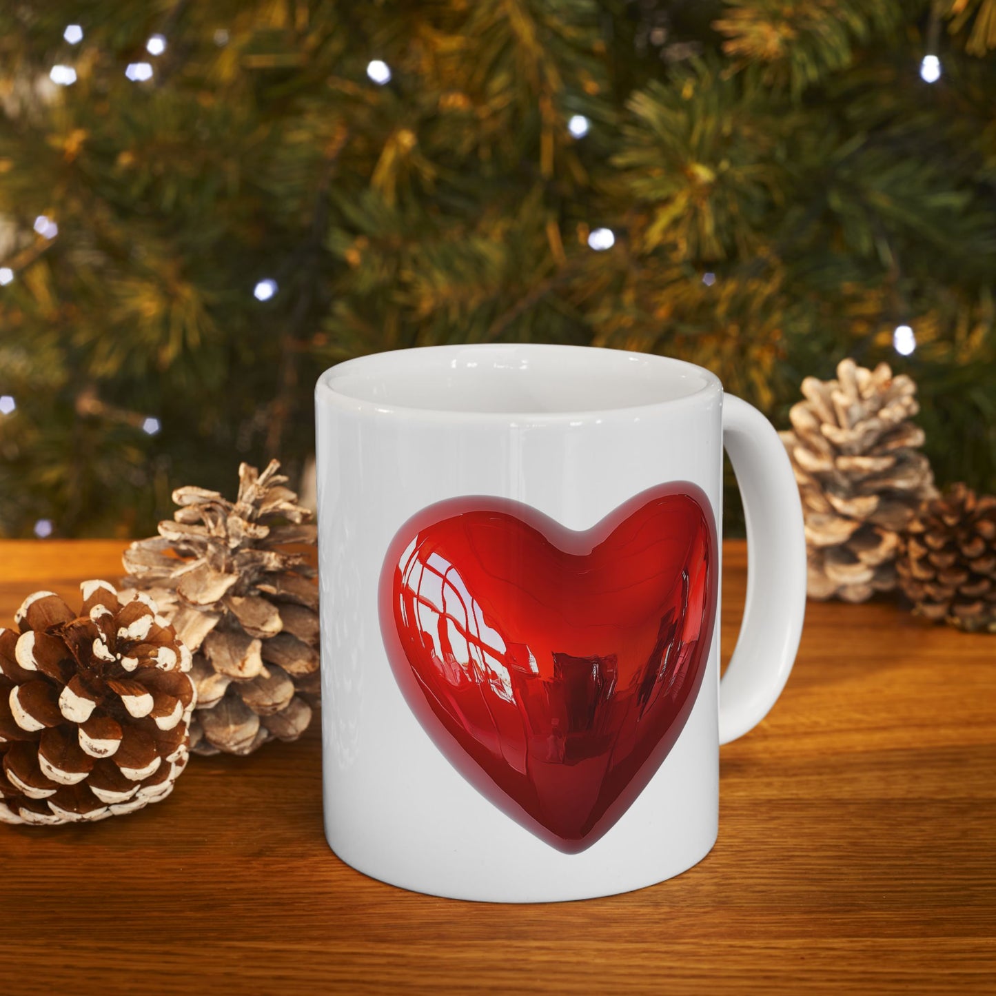 Mug Love Heart Coffee Cup 11oz 15oz