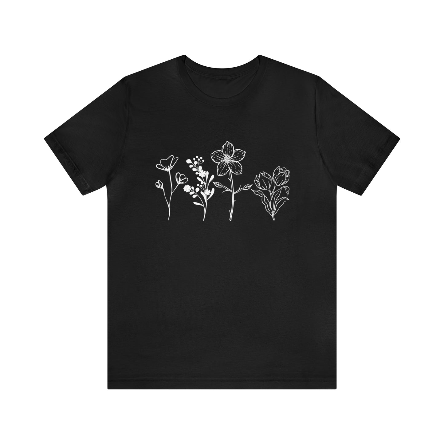 Wildflower Tshirt, Wild Flowers Shirt, Floral Tshirt, Flower Shirt, Gift for Women, Ladies Shirts, Best Friend Gift, Plant Mom shirt Garden