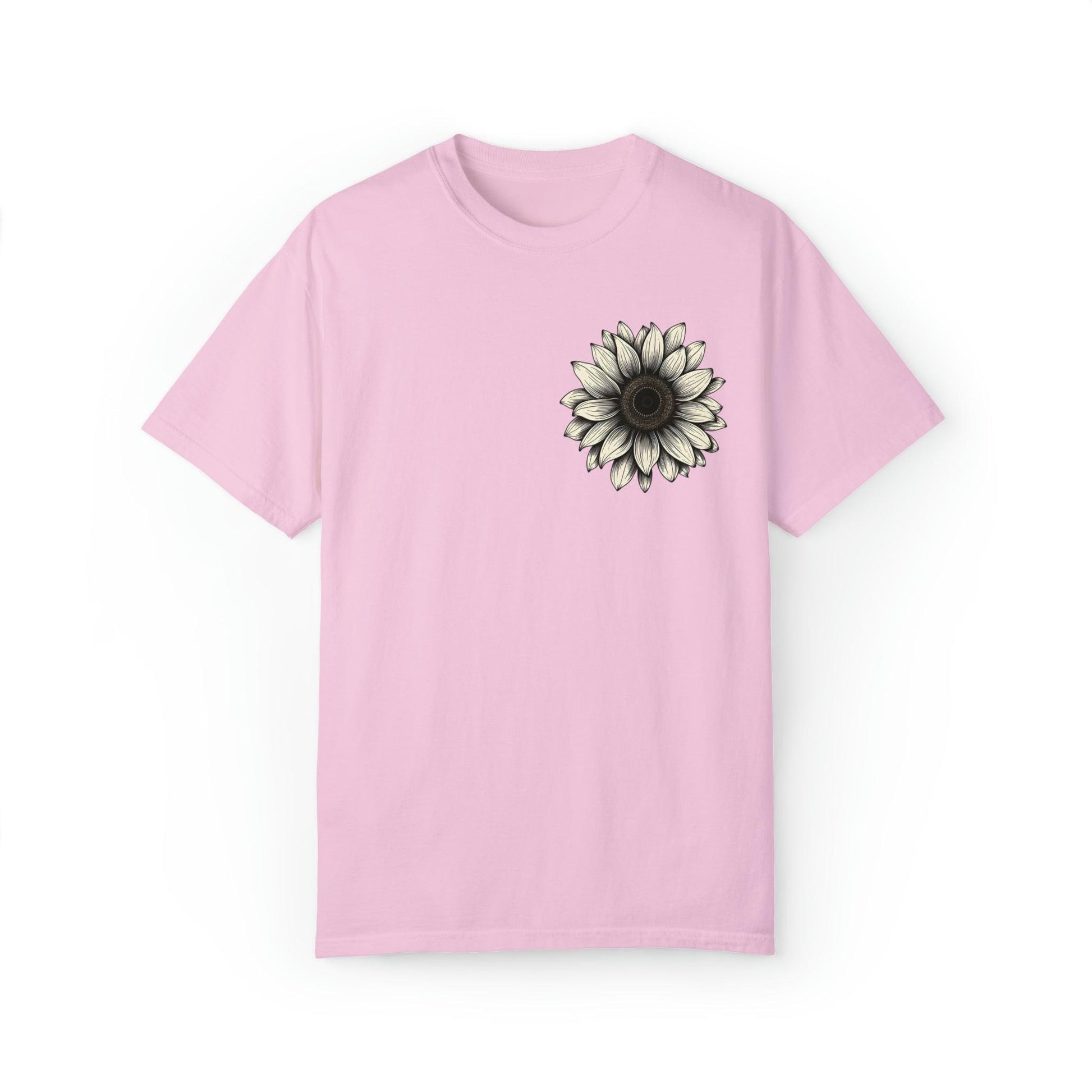 Women Sunflower Shirt Flower Shirt Aesthetic, Floral Graphic Tee Floral Shirt Flower T-shirt, Wild Flower Shirt Gift For Her Wildflower T-shirt - Giftsmojo