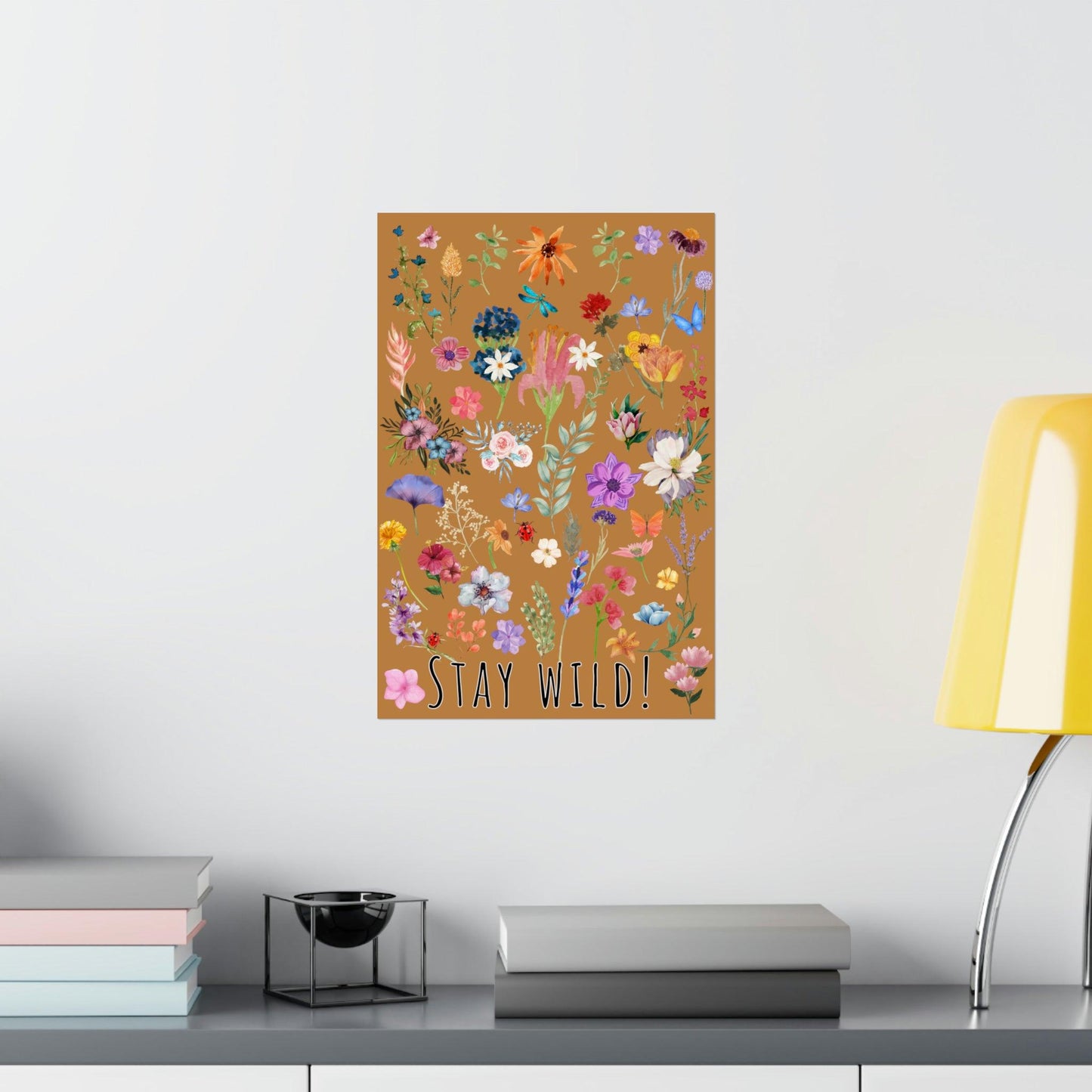 Watercolor Posters Flower Print Botanical Wall Art Floral Decor Posters Classroom, Home, Office, or Business - Custom Wall Art Wild flowers