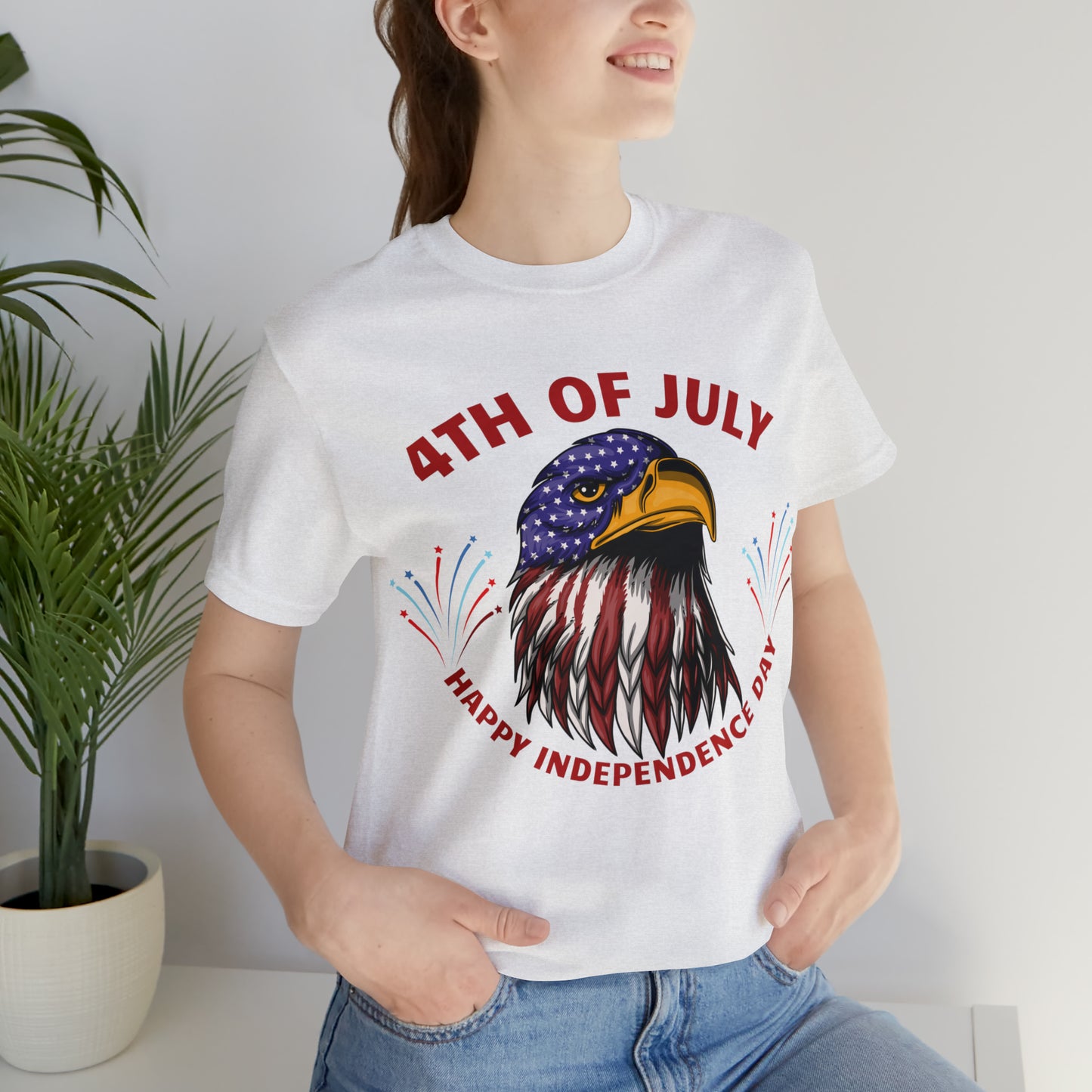 4th of July shirt, Happy Independence Day shirt, Casual Top Tee