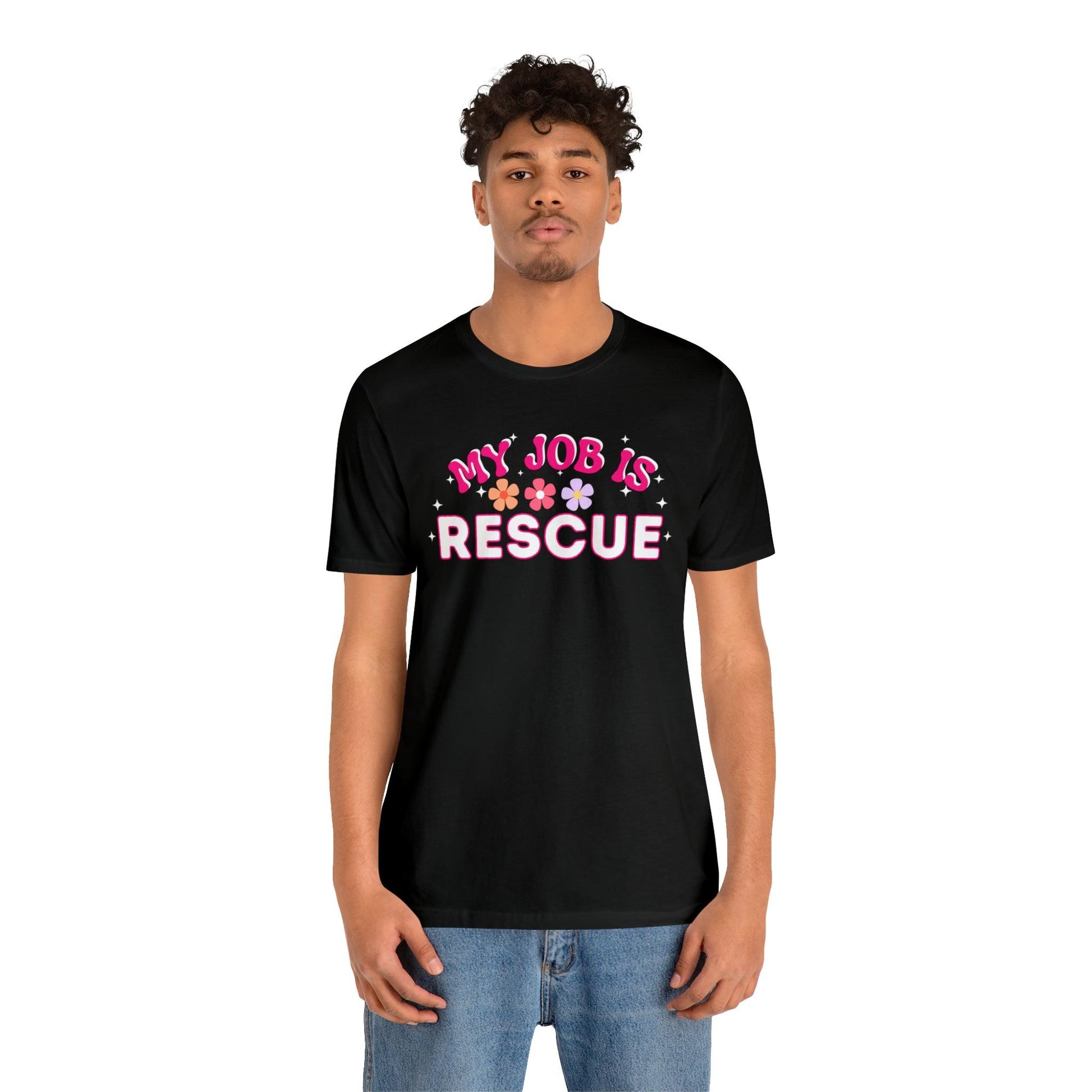 My Job is Rescue Shirt Firefighter Shirt Coast Guard Shirt Paramedic, Lifeguard, - Giftsmojo