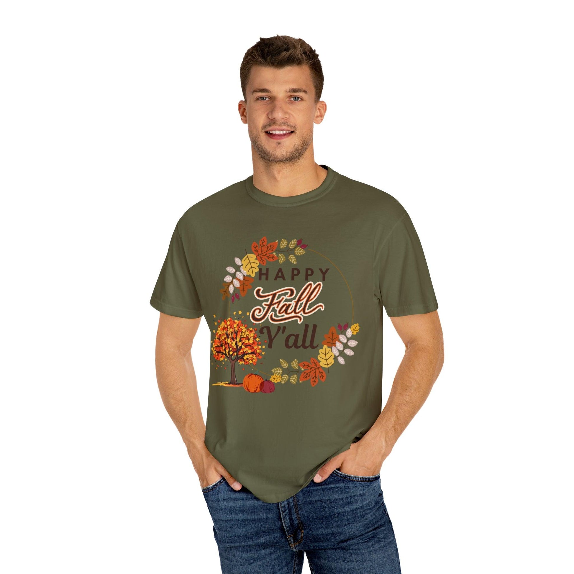 Happy Fall Y'all Gift for Fall, Funny Fall Shirts Gift, Autumn Tee, Fall TShirt - Giftsmojo