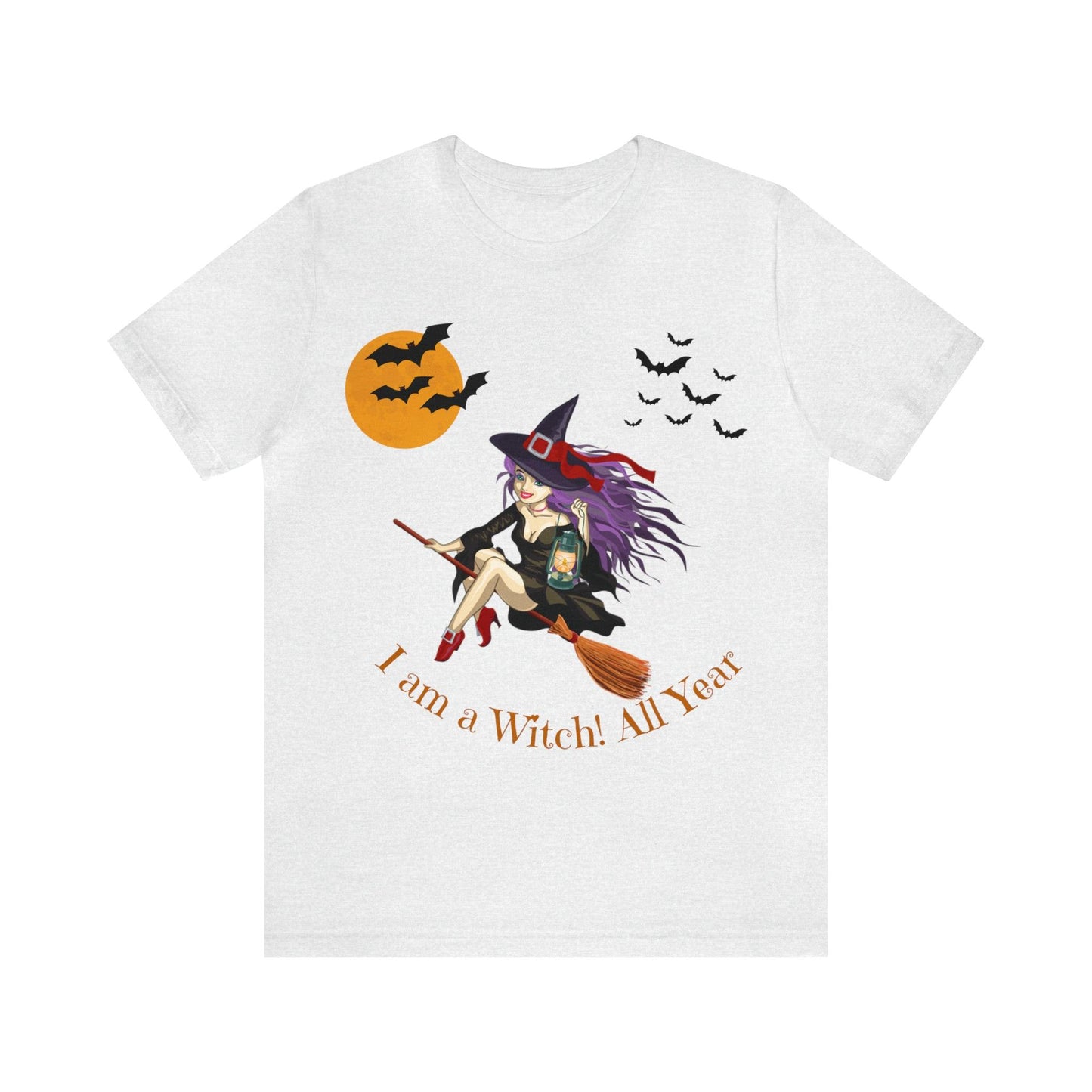 I am a witch All year Halloween Shirt,Vintage Witch Shirts Funny Witch Shirt Halloween Clothes Halloween Vibes Halloween Retro Halloween Outfit - Giftsmojo