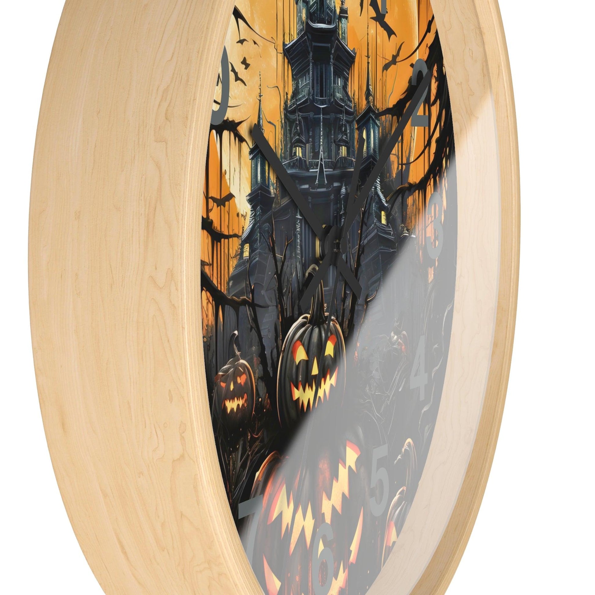 Halloween Ghost Wall Clock Halloween Wall Clocks Halloween Clock Fall Clock Halloween Decor - Giftsmojo