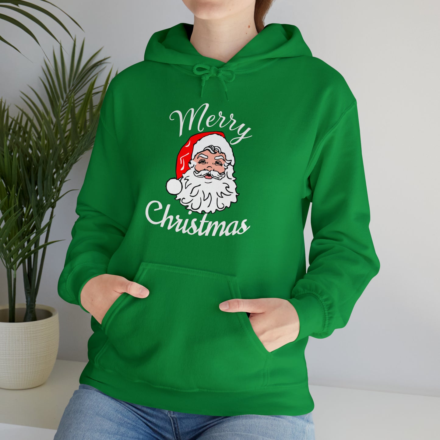 Santa Hoodie, Merry Christmas Hooded Sweatshirt, Christmas Shirt, Christmas Gift