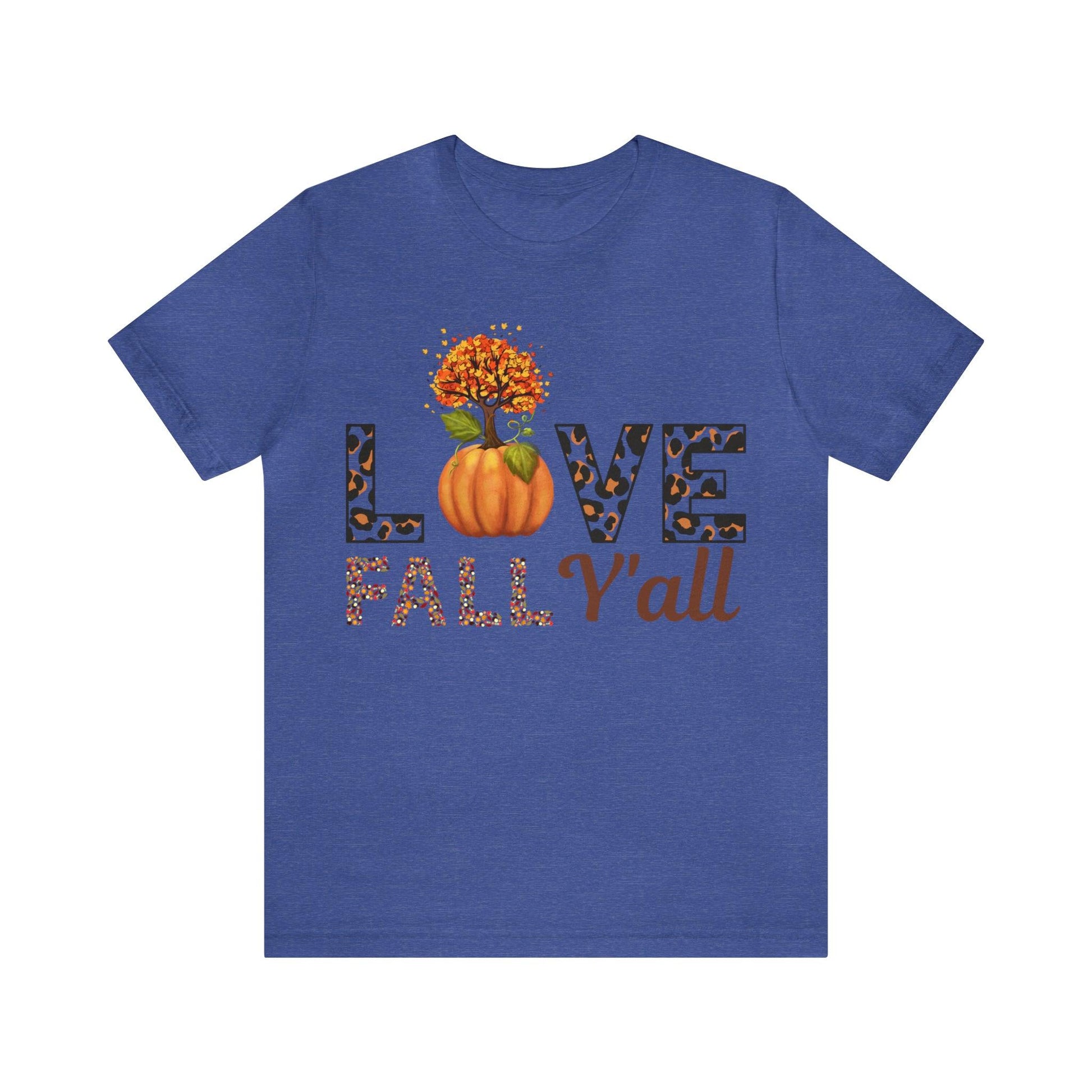 Leopard Print Love Fall Y'all shirt, Autumn Shirt, Fall shirt, Fall Gift - Giftsmojo