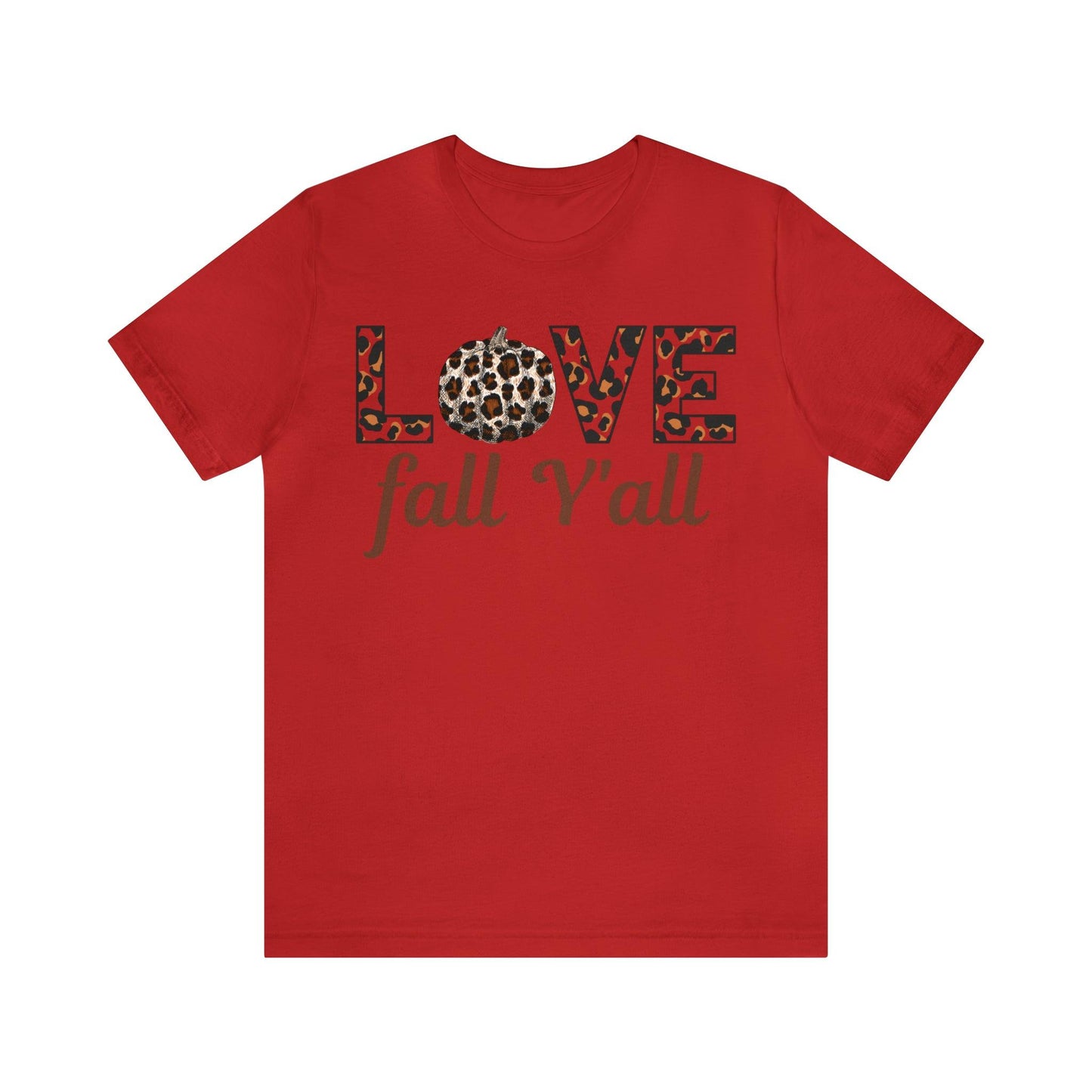 Leopard Print Love Fall Y'all Love Fall shirt Fall lover gift - Giftsmojo