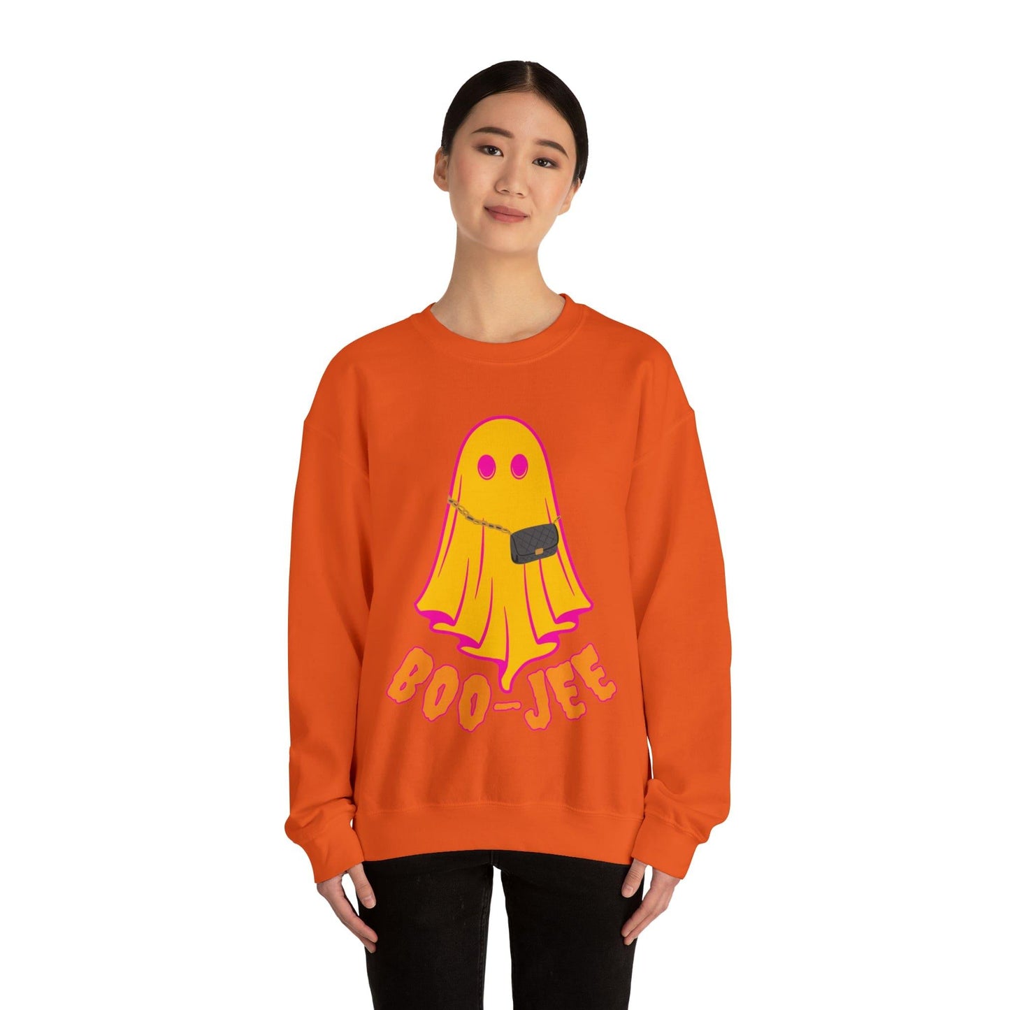 Boo-Jee Sweatshirt, Boo Halloween Sweatshirt, Spooky Ghost Sweatshirt, Boo Jee Shirt, Halloween Ghost Sweatshirt, Halloween Boo Shirt - Giftsmojo