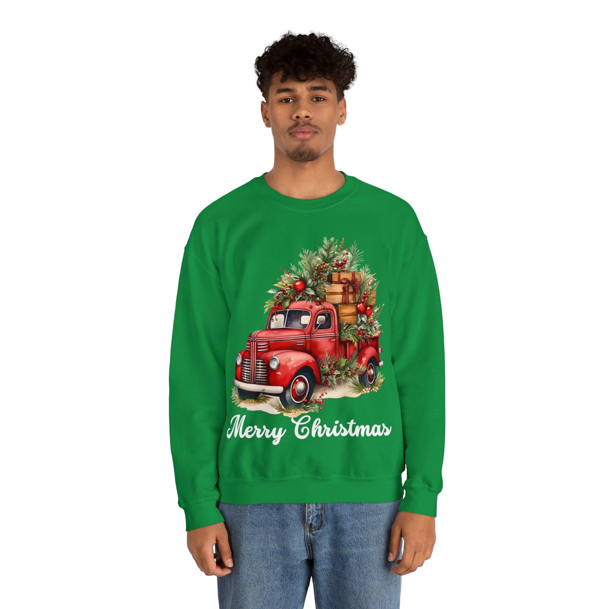 Christmas Tree Truck Sweatshirt Christmas Tree Sweatshirt Christmas Sweater Tree Truck Shirt Christmas Sweatshirt Tree Sweat Pine Tree - Giftsmojo