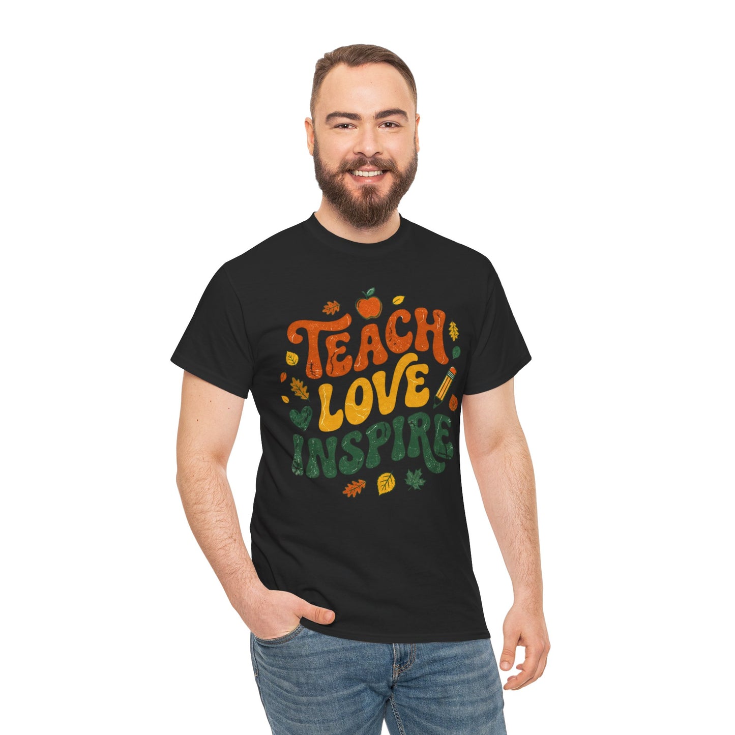 Teach Love Inspire T-Shirt — Fall Teacher Appreciation Tee