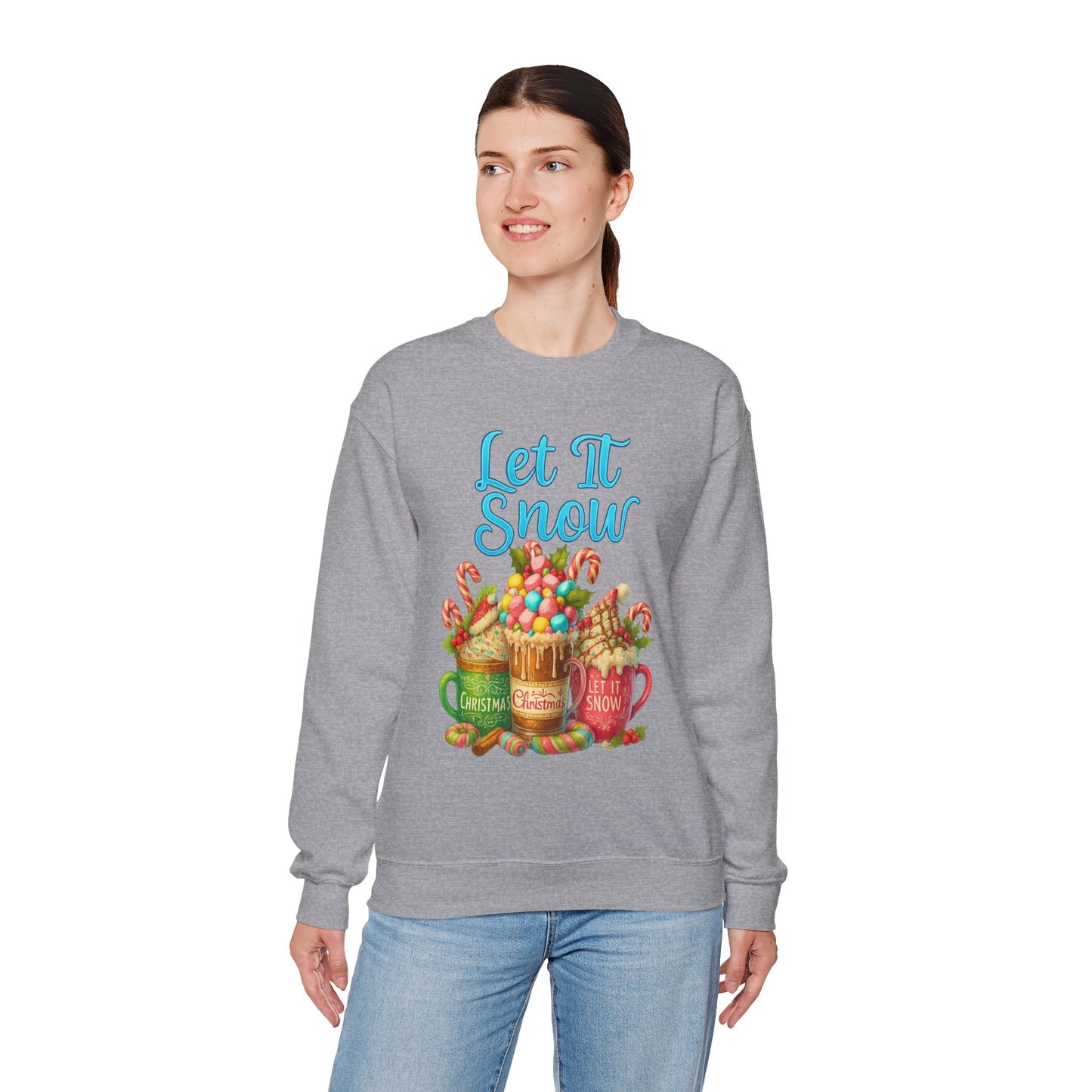 Let It Snow Coffee Crewneck Sweatshirt