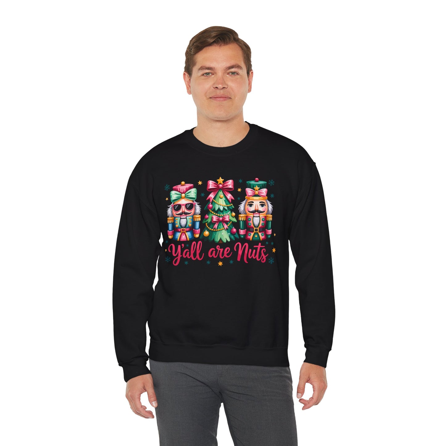 Nutcracker Characters and Christmas Tree Sweatshirt | Holiday Crewneck