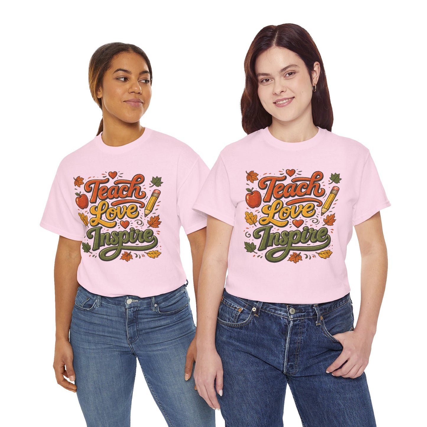 Teach Love Inspire T‑Shirt — Autumn Teacher Appreciation Tee