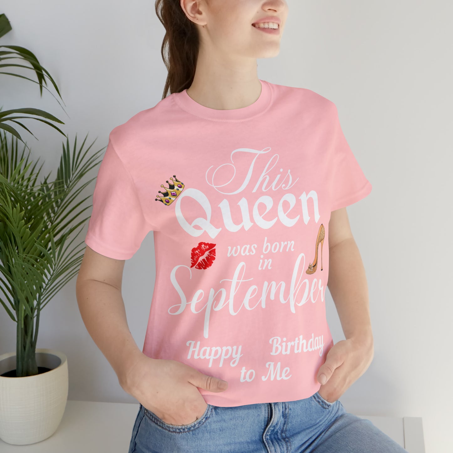 Birthday Queen Shirt, Gift for Birthday, This Queen was born in September Shirt, Funny Queen Shirt, Funny Birthday Shirt, Birthday Gift