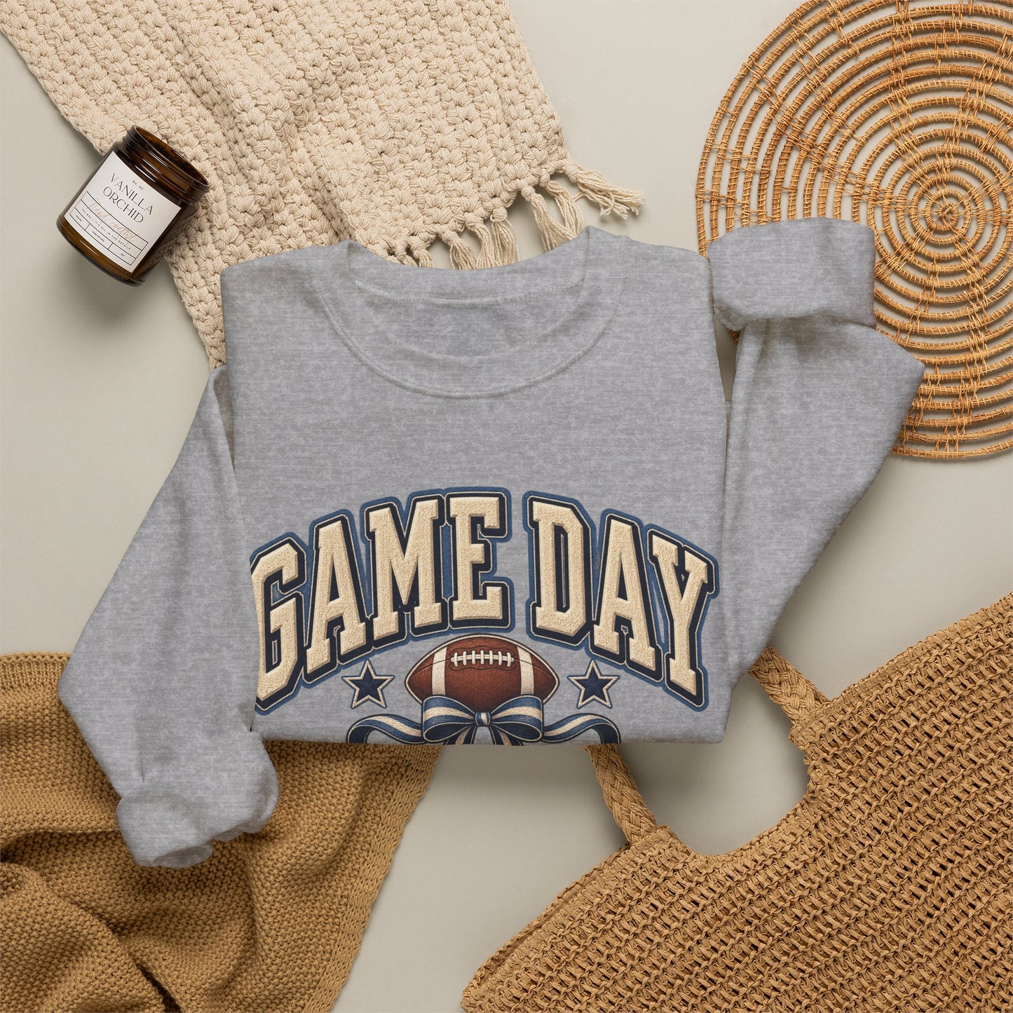 Game Day Football Crewneck Sweatshirt