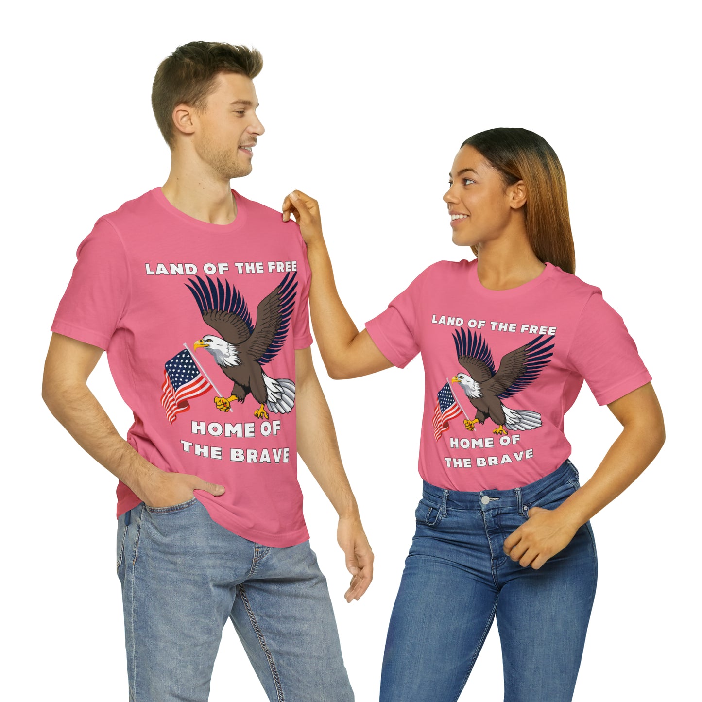 Celebrate Independence Day with Patriotic Shirts: Land of the free, Home of the Brave Shirt for Women and Men