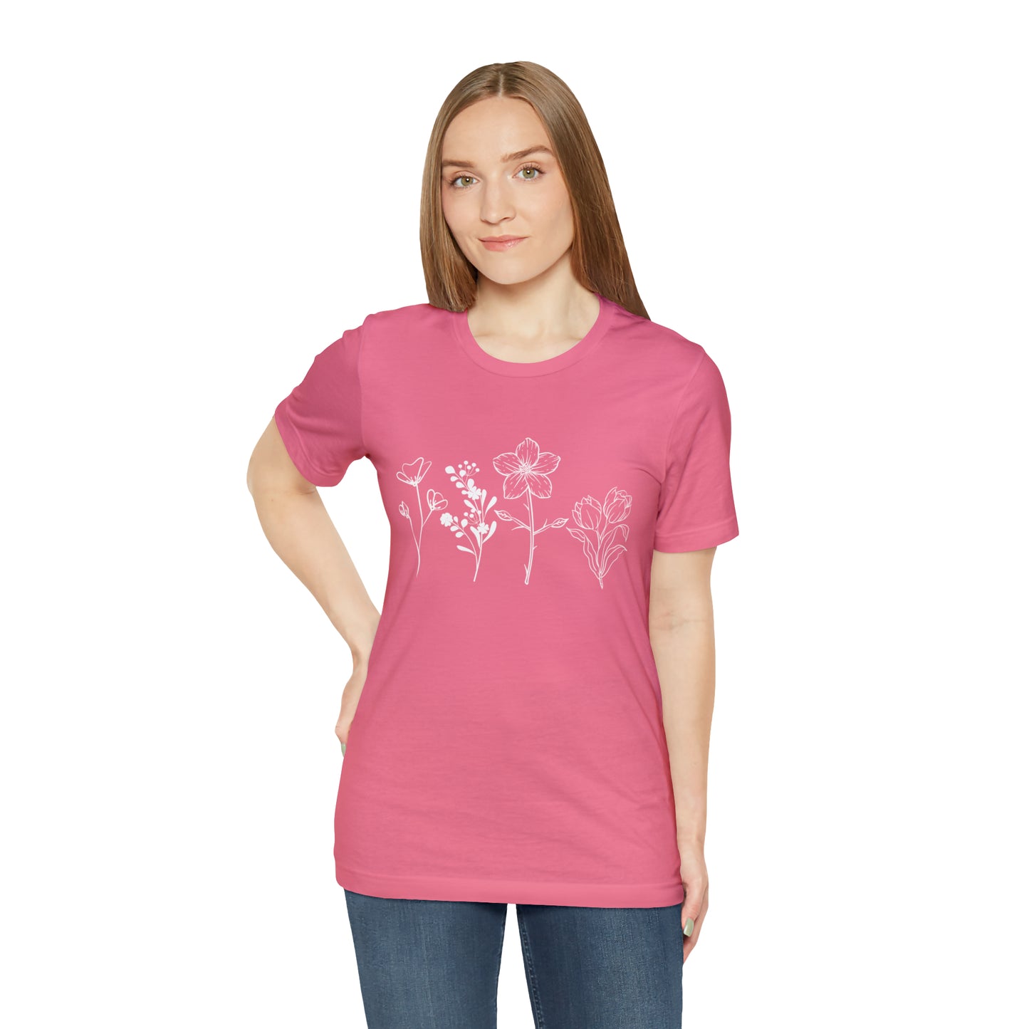 Wildflower Tshirt, Wild Flowers Shirt, Floral Tshirt, Flower Shirt, Gift for Women, Ladies Shirts, Best Friend Gift, Plant Mom shirt Garden