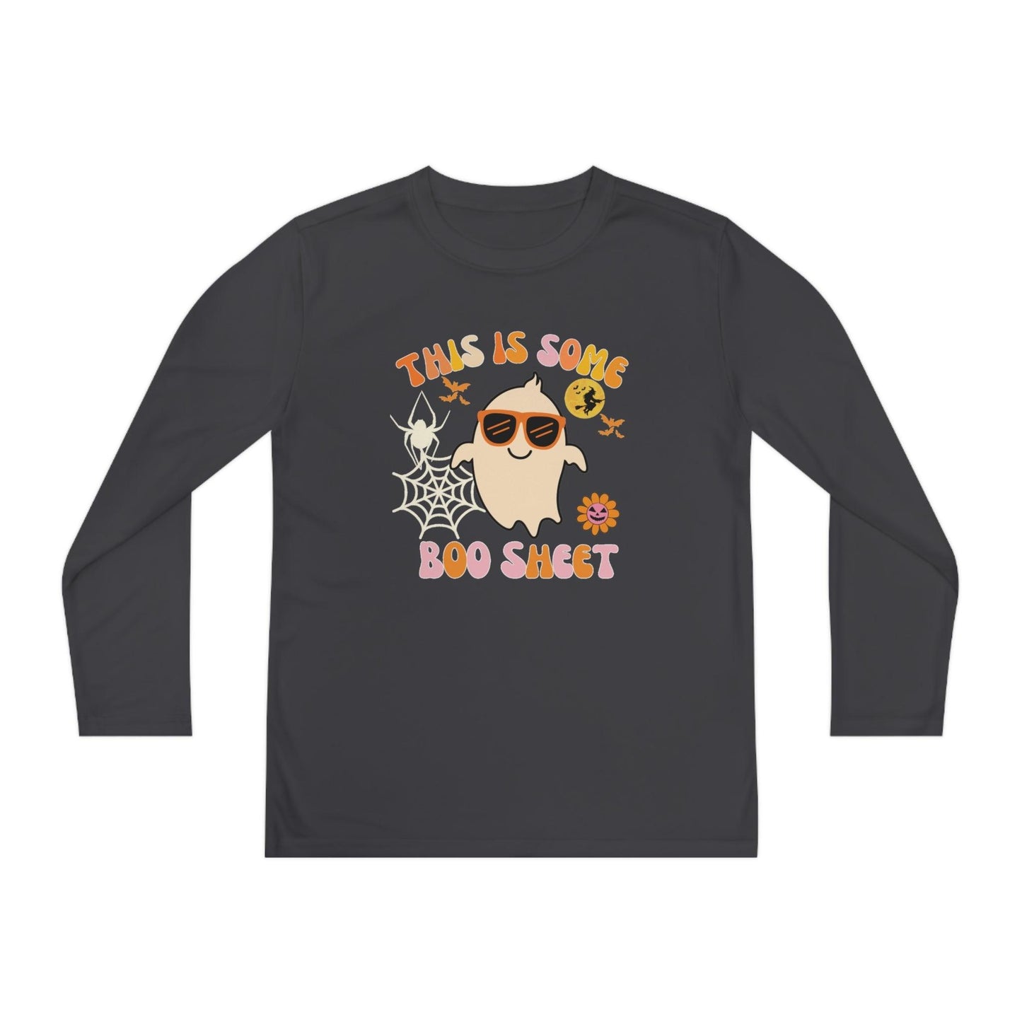 This is Some Boo Sheet Youth Halloween Costume Long Sleeve Competitor Tee Boo Sheet Halloween Shirt - Giftsmojo