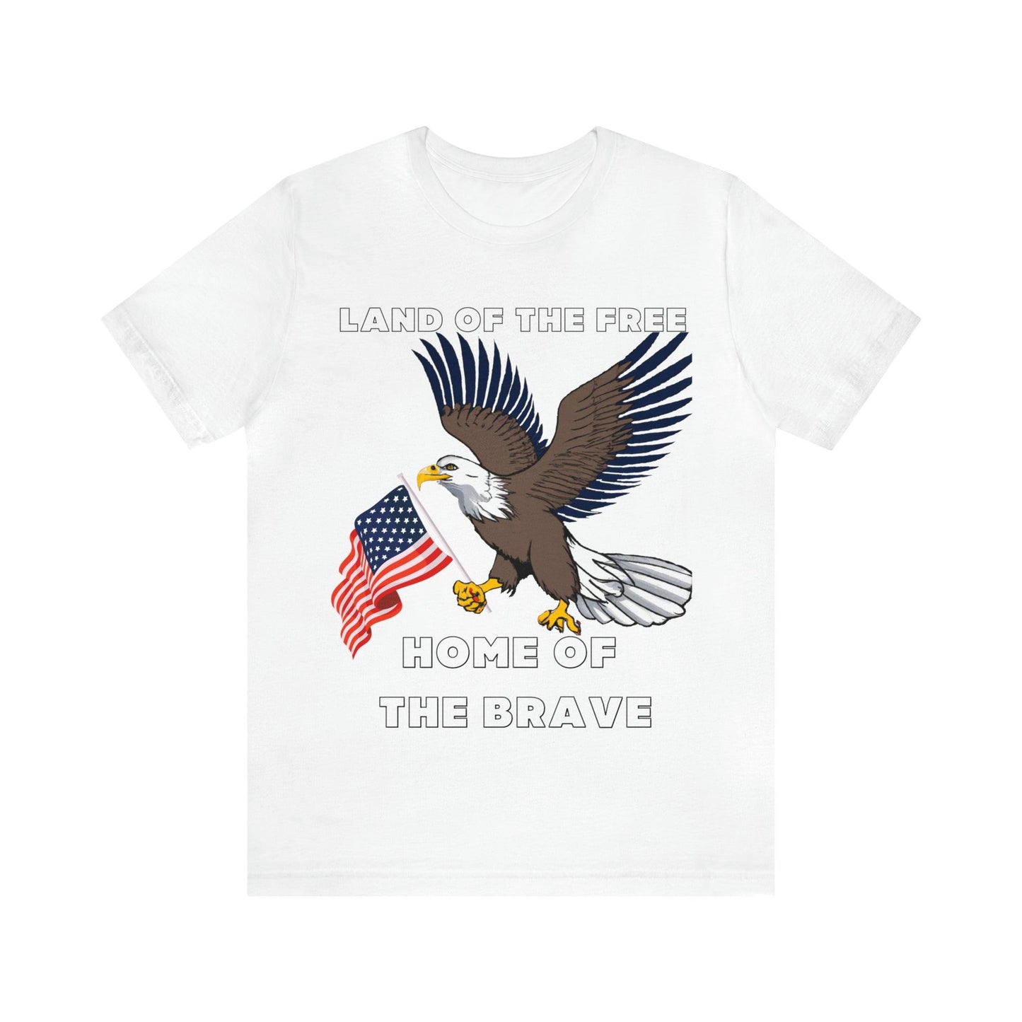 Celebrate Independence Day with Patriotic Shirts: Land of the free, Home of the Brave Shirt for Women and Men - Giftsmojo