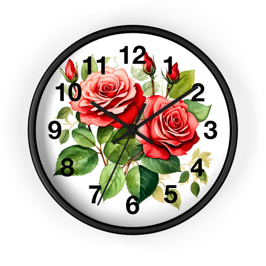 Wall Clock Floral Wall Clock Kids Room Home Decor New Home Gift House Warming Gift