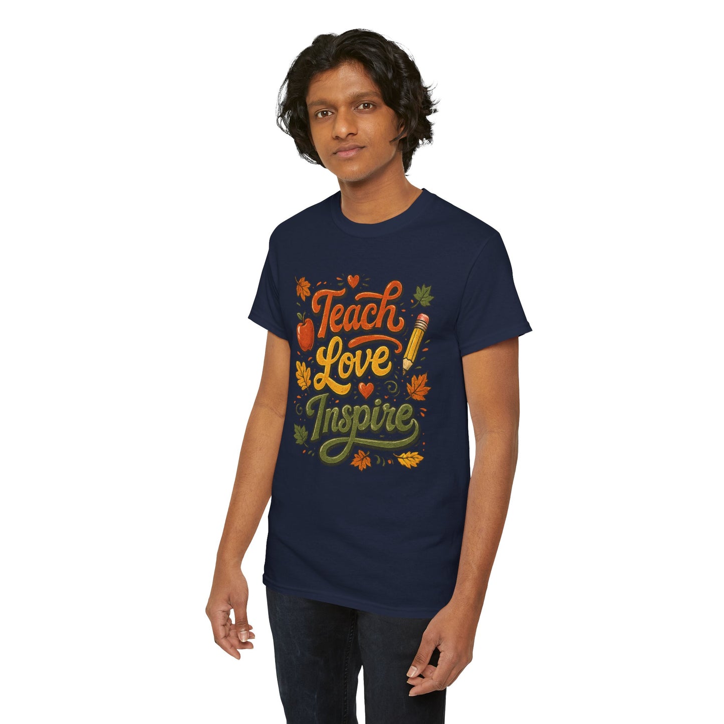 Teach Love Inspire T‑Shirt — Autumn Teacher Appreciation Tee