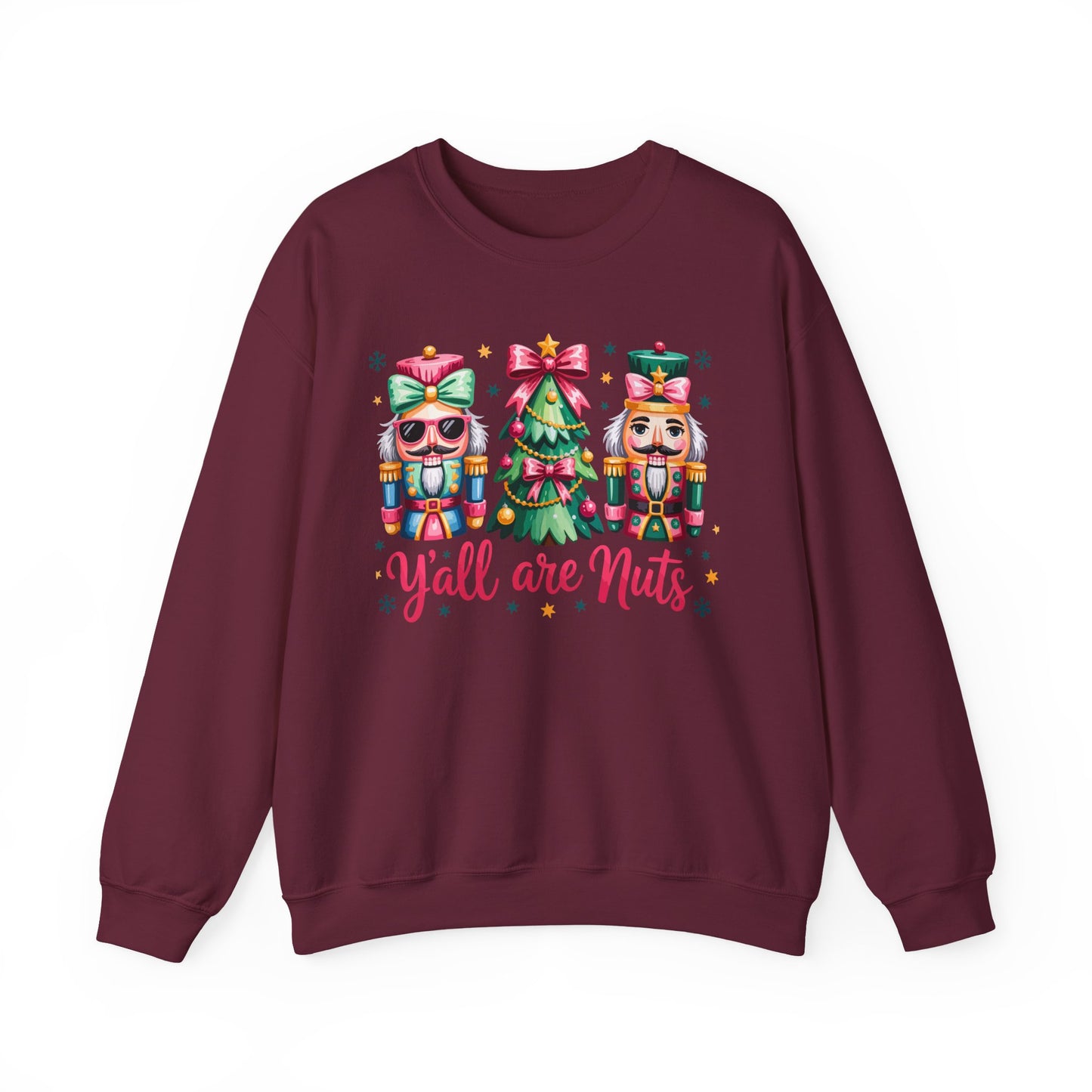 Nutcracker Characters and Christmas Tree Sweatshirt | Holiday Crewneck