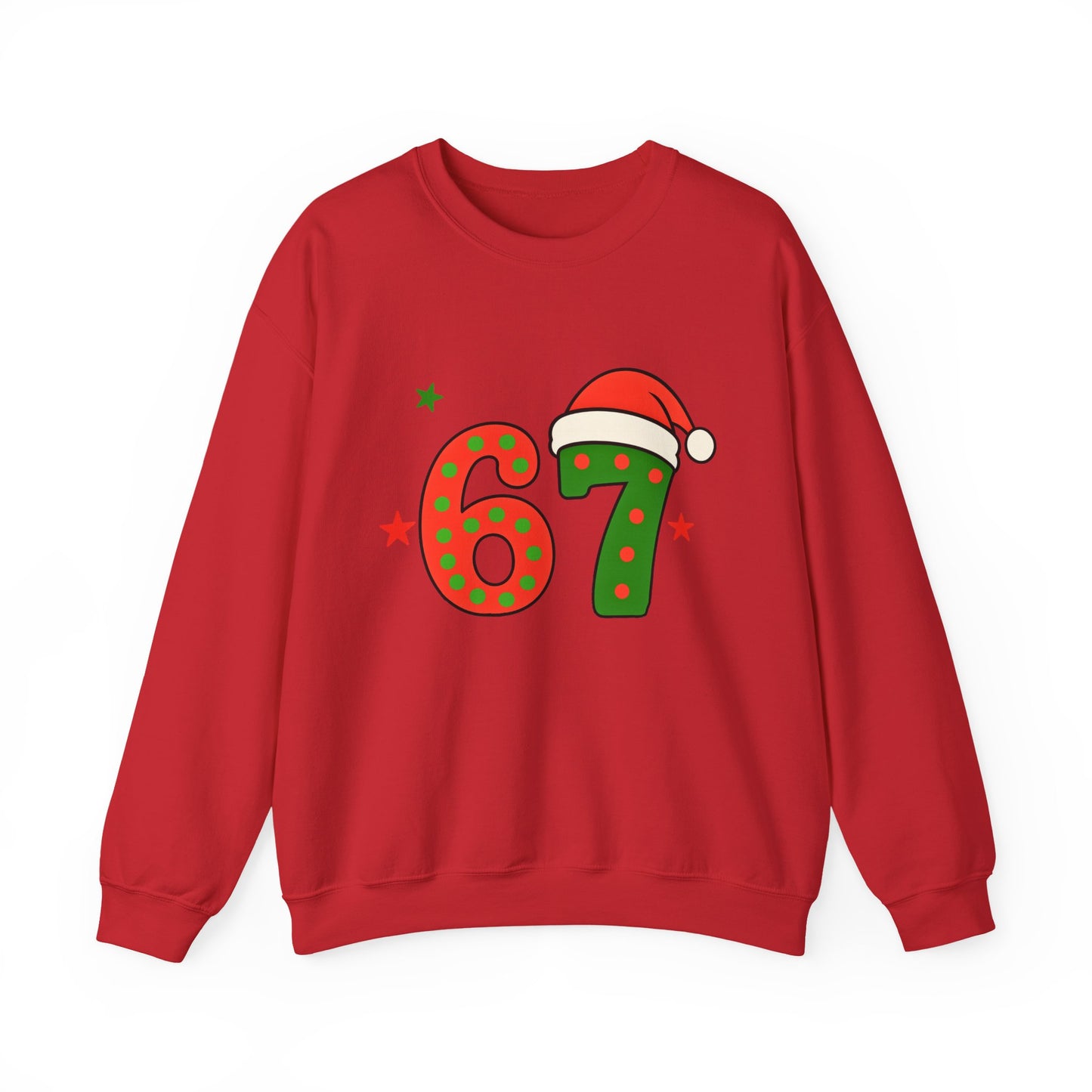 Funny Six Seven Santa Hat Sweatshirt