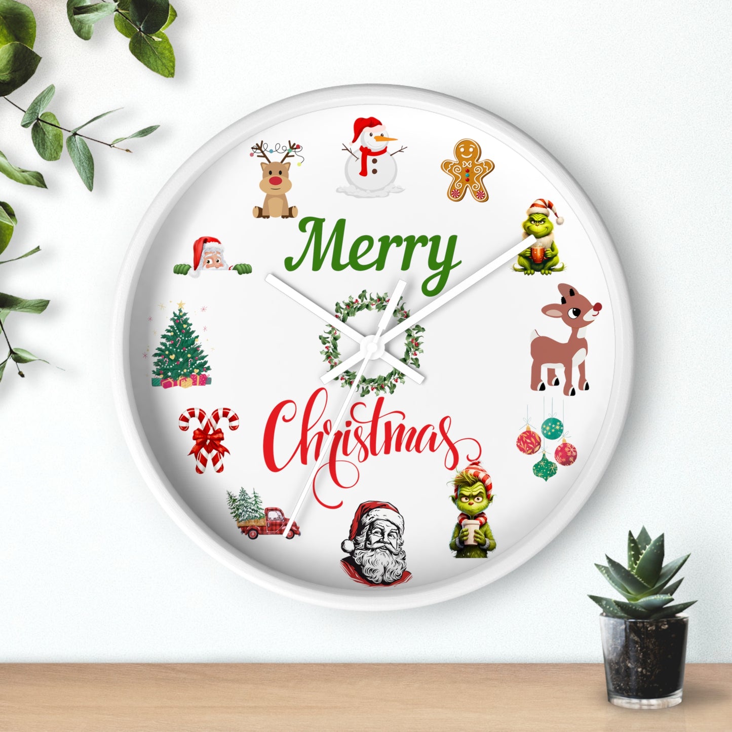 Christmas Wall Clock Family Christmas Gift Idea