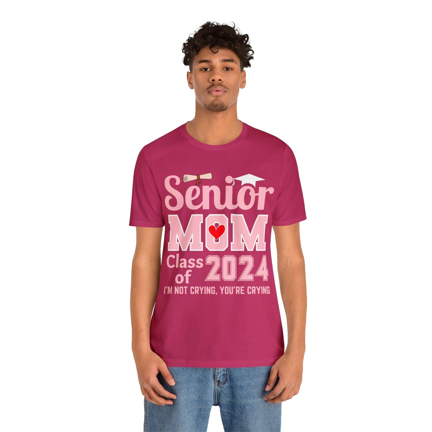 Senior Mom Class of 2024 T-Shirt Pink, Proud Senior Mom Shirt, Gift for Graduate, Graduation 2024 Family Shirt 2024 Senior Mom - Giftsmojo