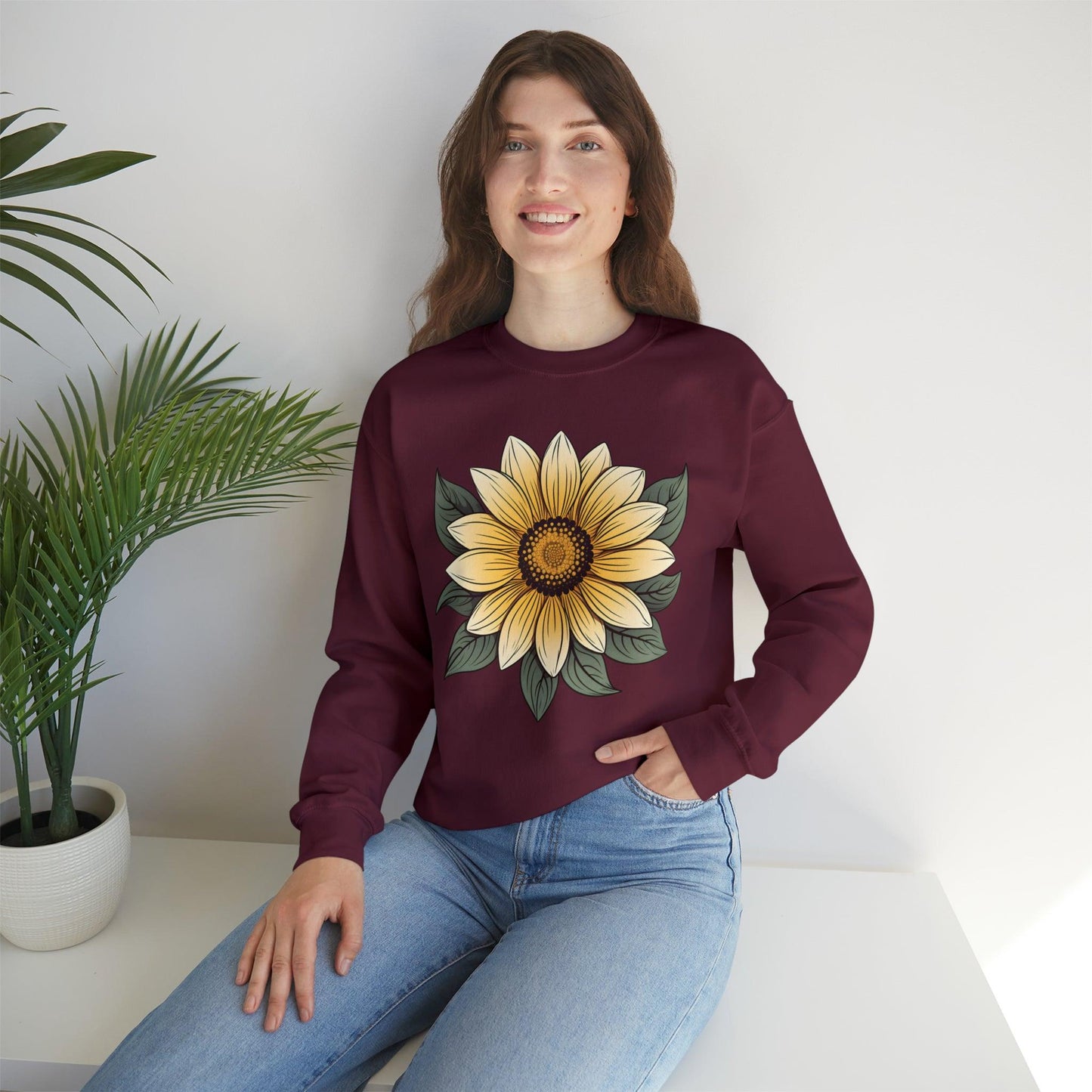 Flower Sweatshirt, Floral Sweatshirt Flower Sweatshirt Flower Sweater, Flower Shirt, Floral Print, Flower TShirt, Perfect Mothers Day Gift - Giftsmojo